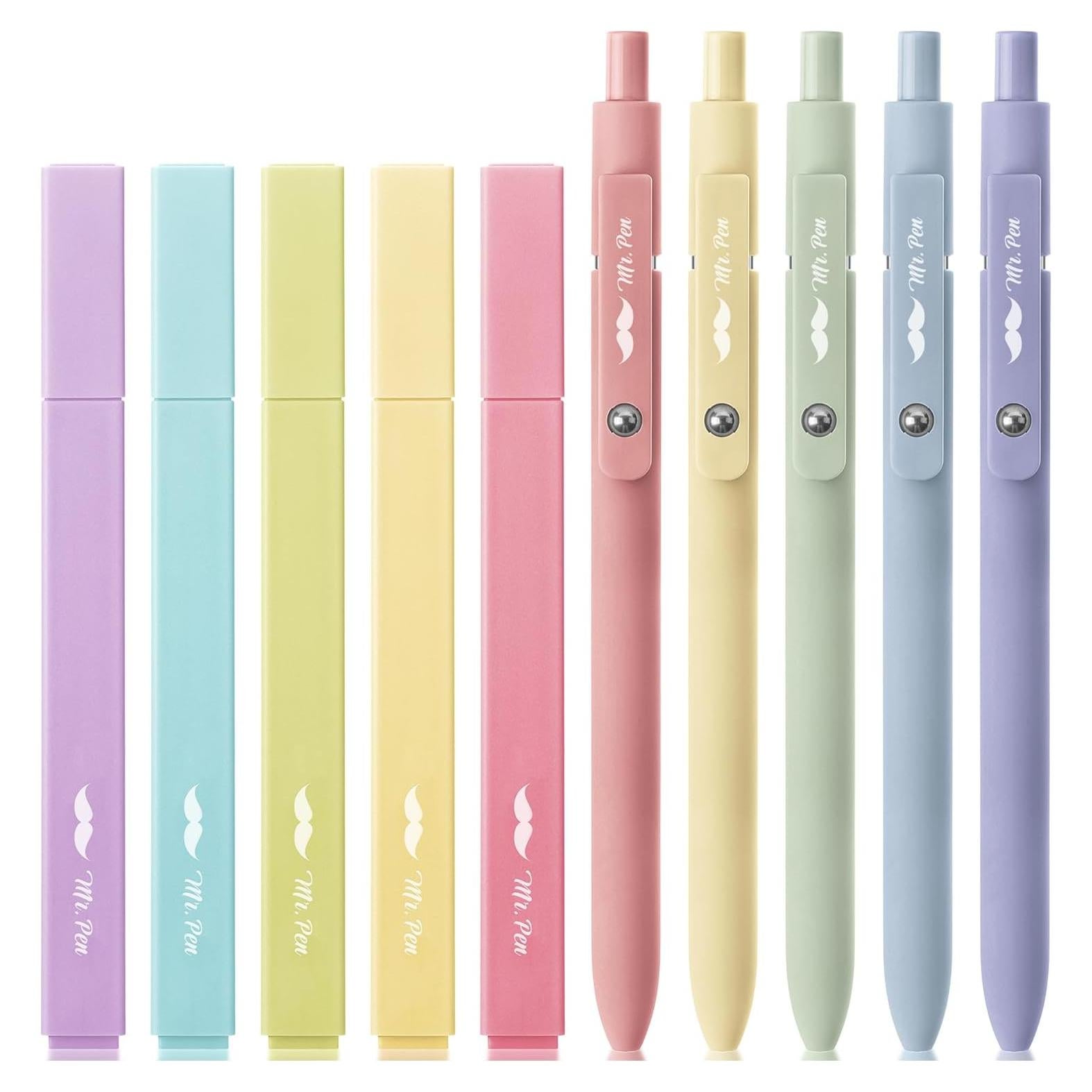 Mr. Pen - Paquete de 10 Marcadores y Bolígrafos de Gel