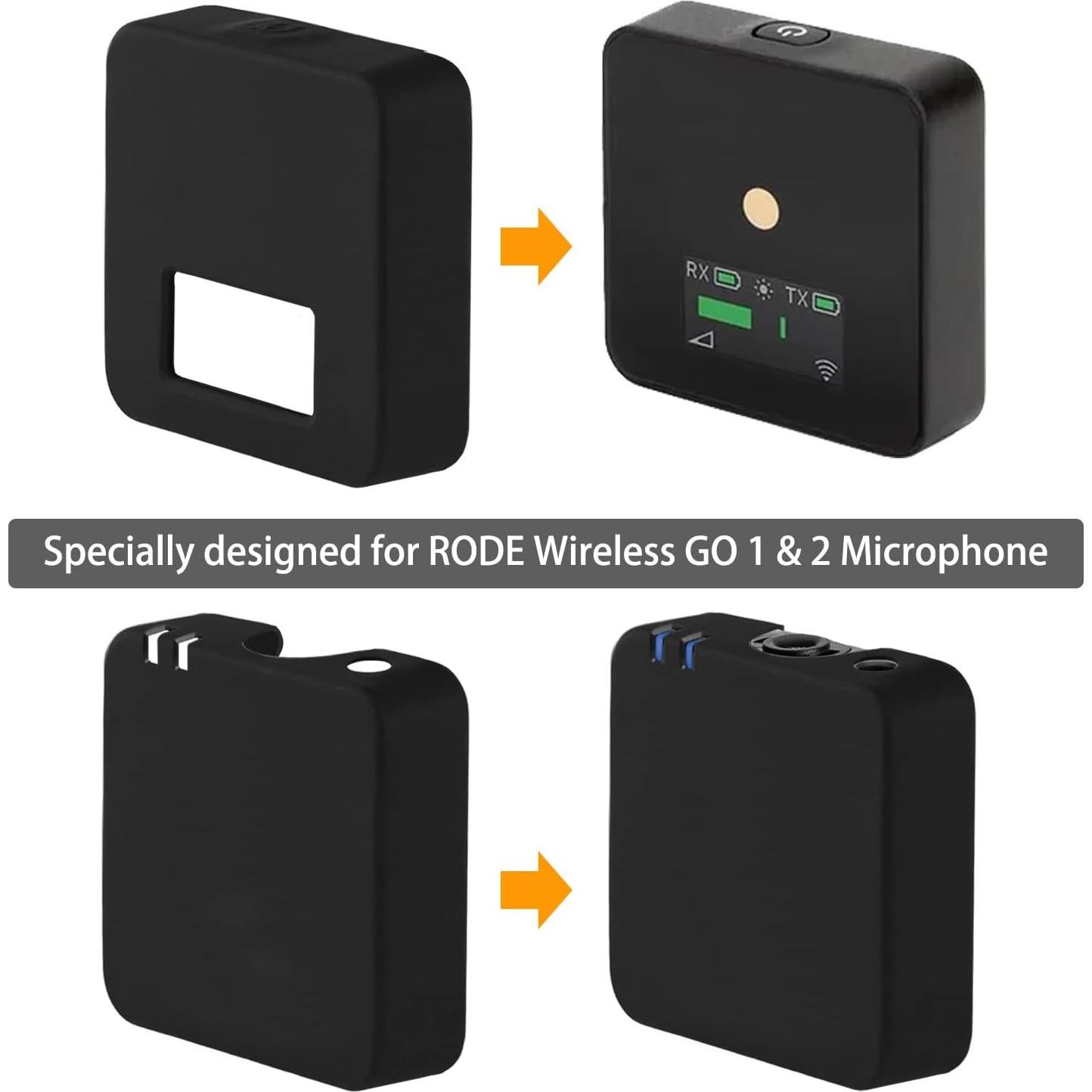 Funda Protectora de Silicona Frgyee para Micrófono RODE Wireless GO