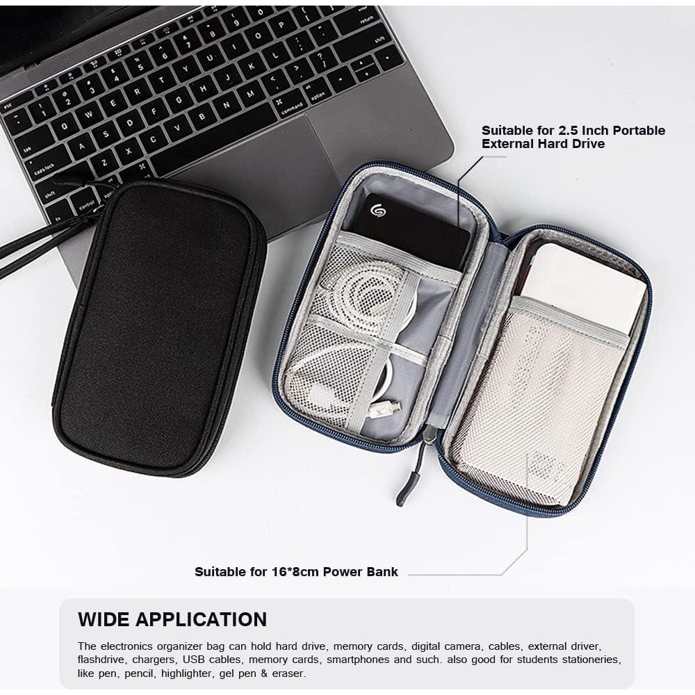 Bolsa Organizadora de Electrónicos DUMEALAGR Negra 10.9x19.1cm