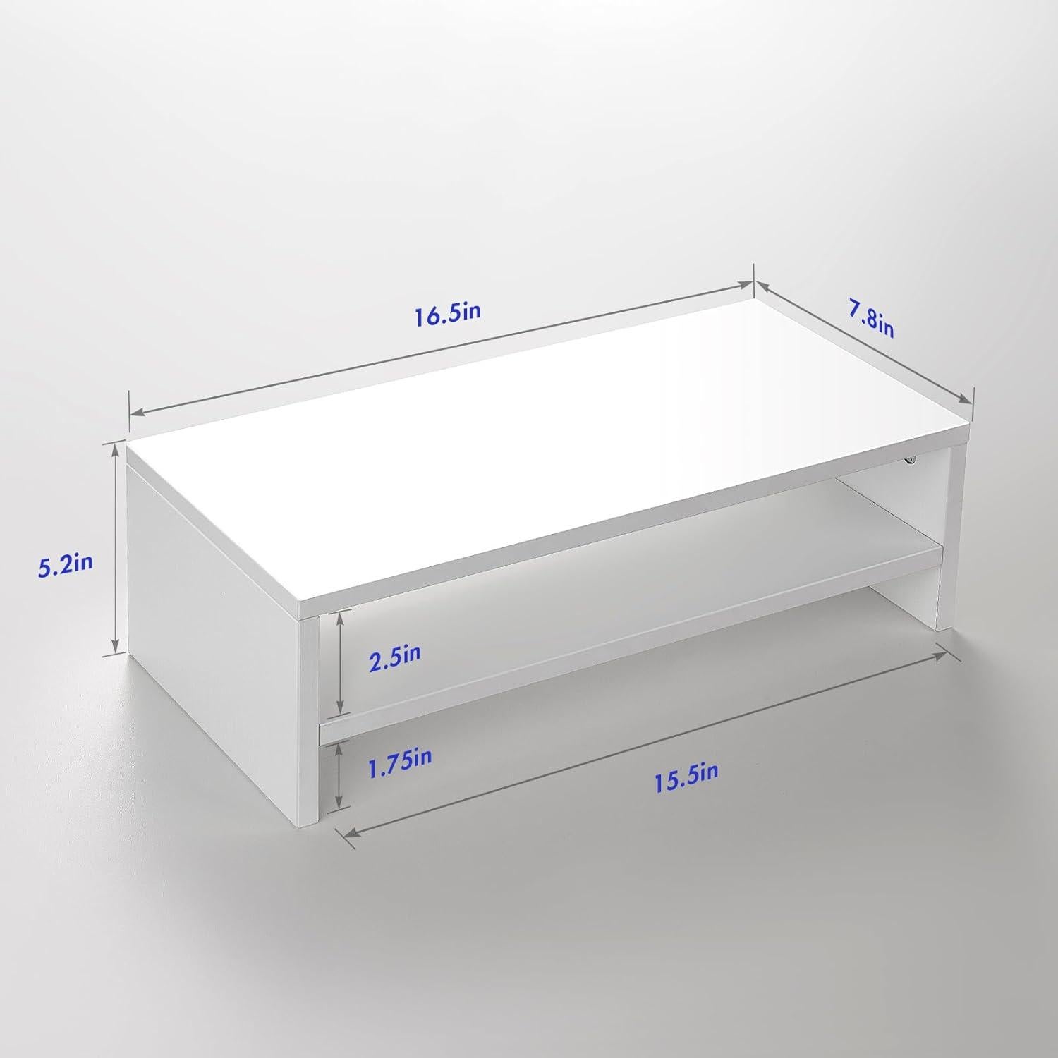 Soporte Elevador para Monitor BEYGORM Blanco 42x20.1 cm