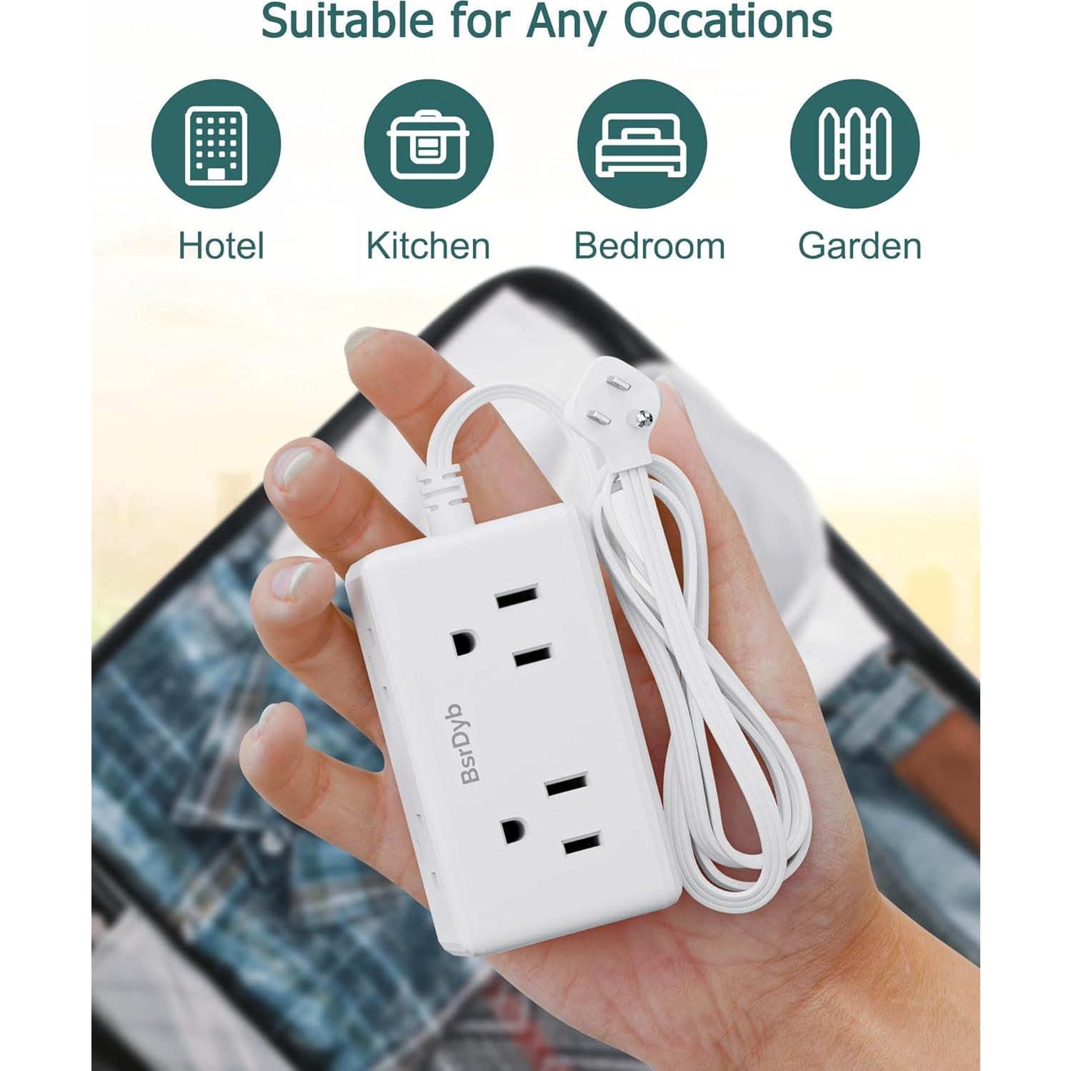 Regleta de Enchufes BsrDyb 1.52m 6 Tomas Ultra Plano