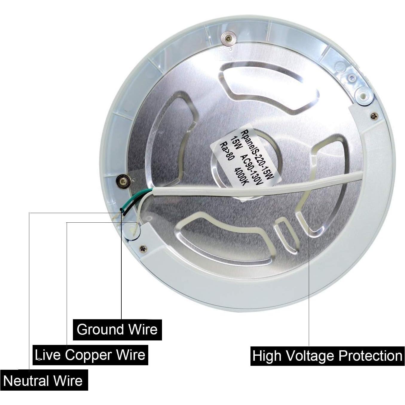 Luz de Techo LED S NMT 1200 Lúmenes Sensor Movimiento 15W