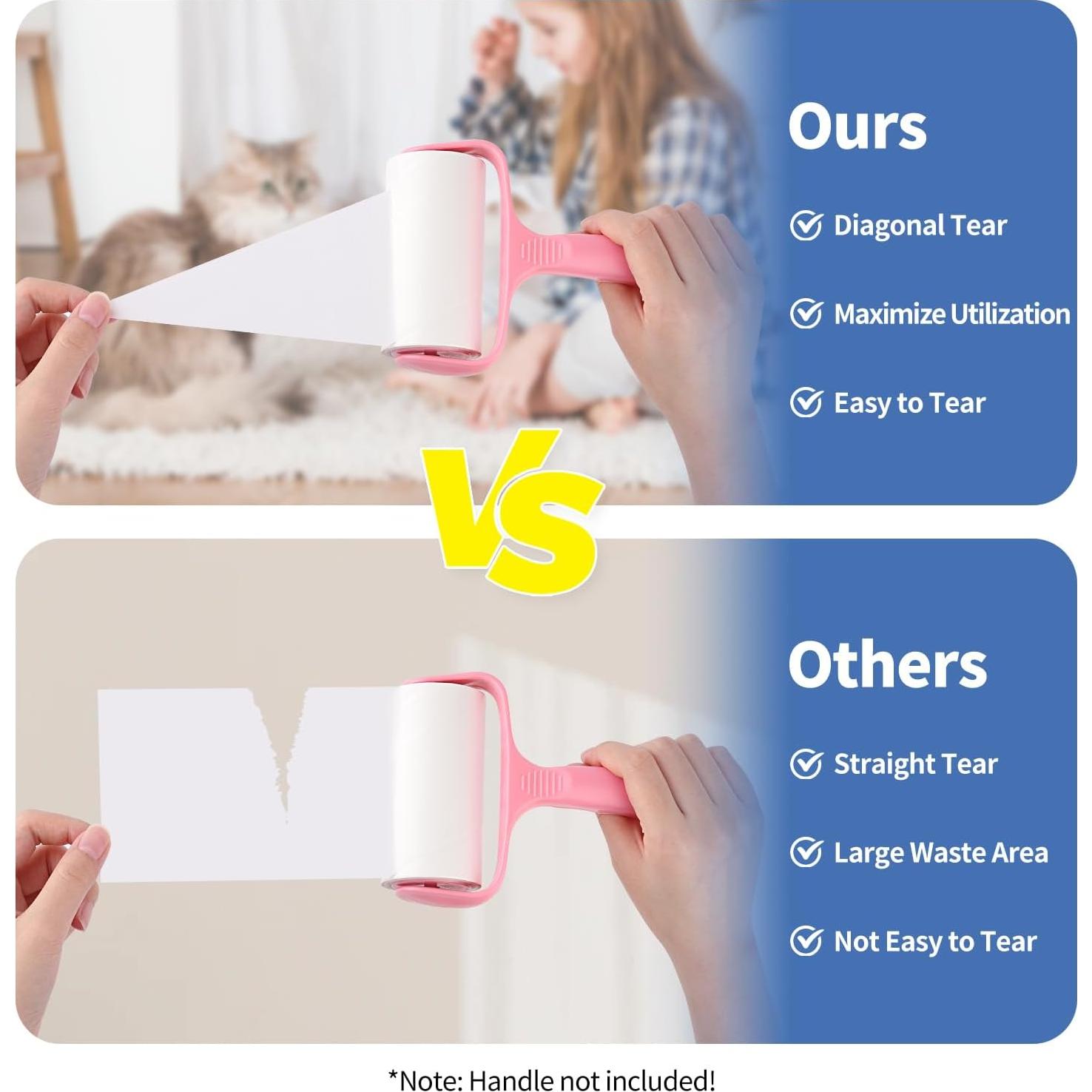 Recargas de Rodillo Adhesivo Bartuke 10 Paquete 1200 Hojas