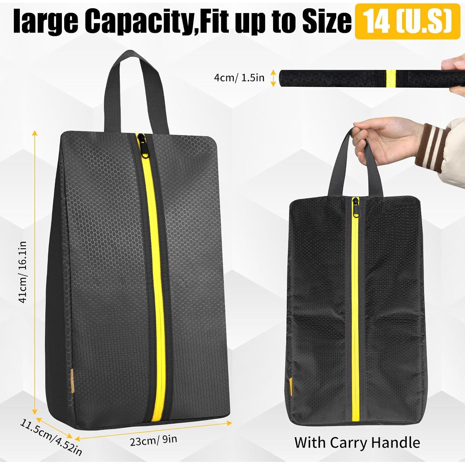 Bolsas para zapatos a prueba de olores SelfTek - Negro