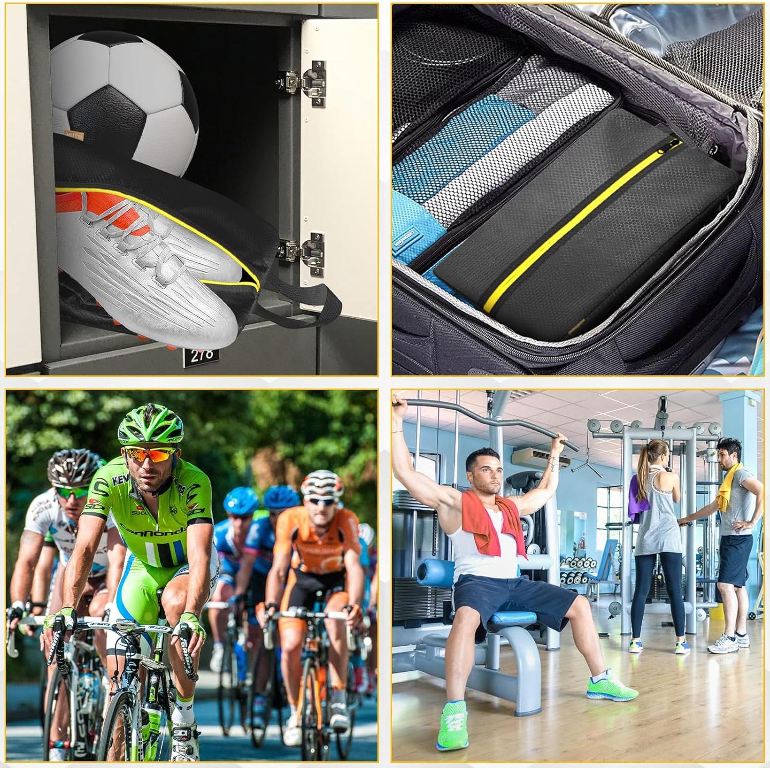 Bolsas para zapatos a prueba de olores SelfTek - Negro