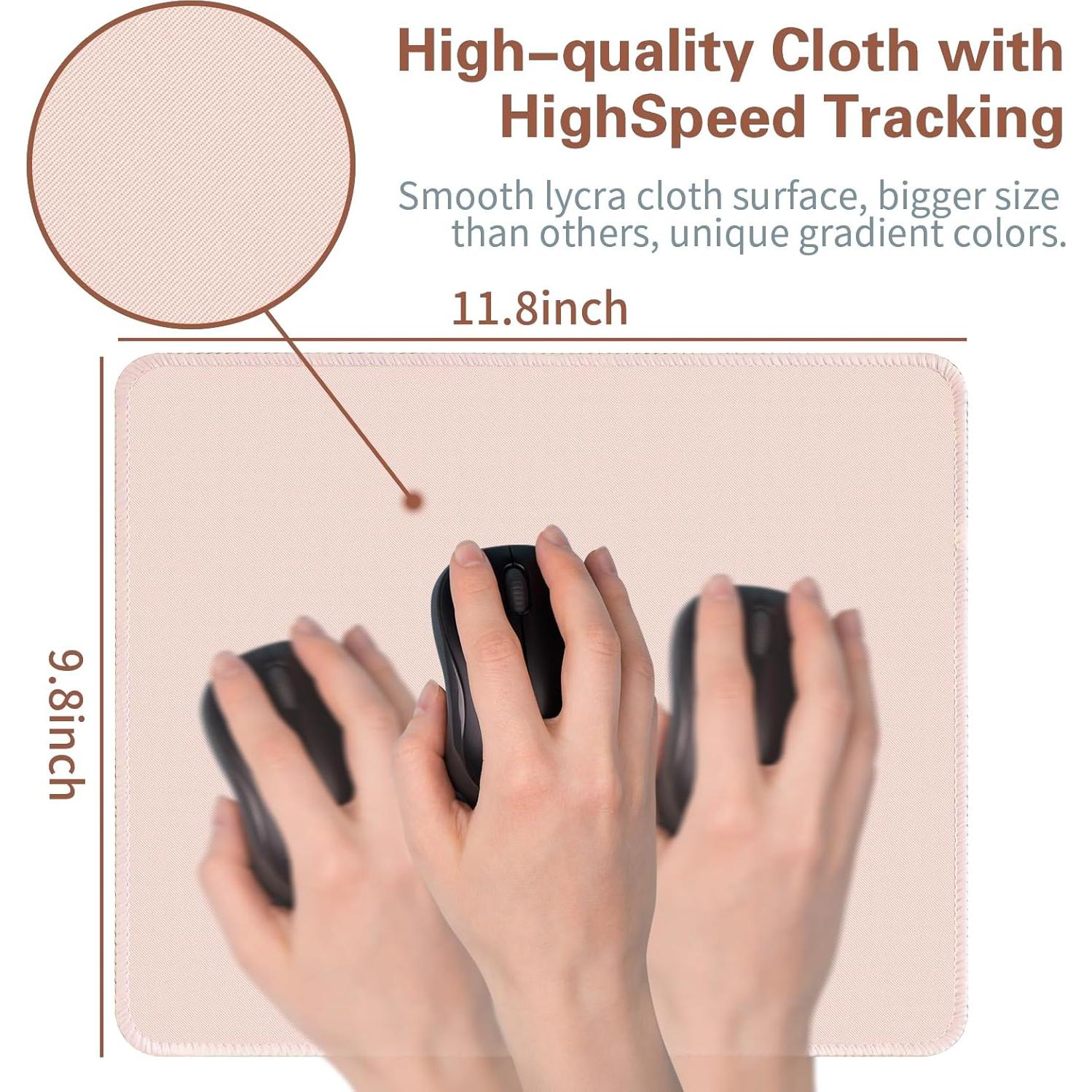 Alfombrilla de Ratón Bloss Beige 30x25 cm con Soporte