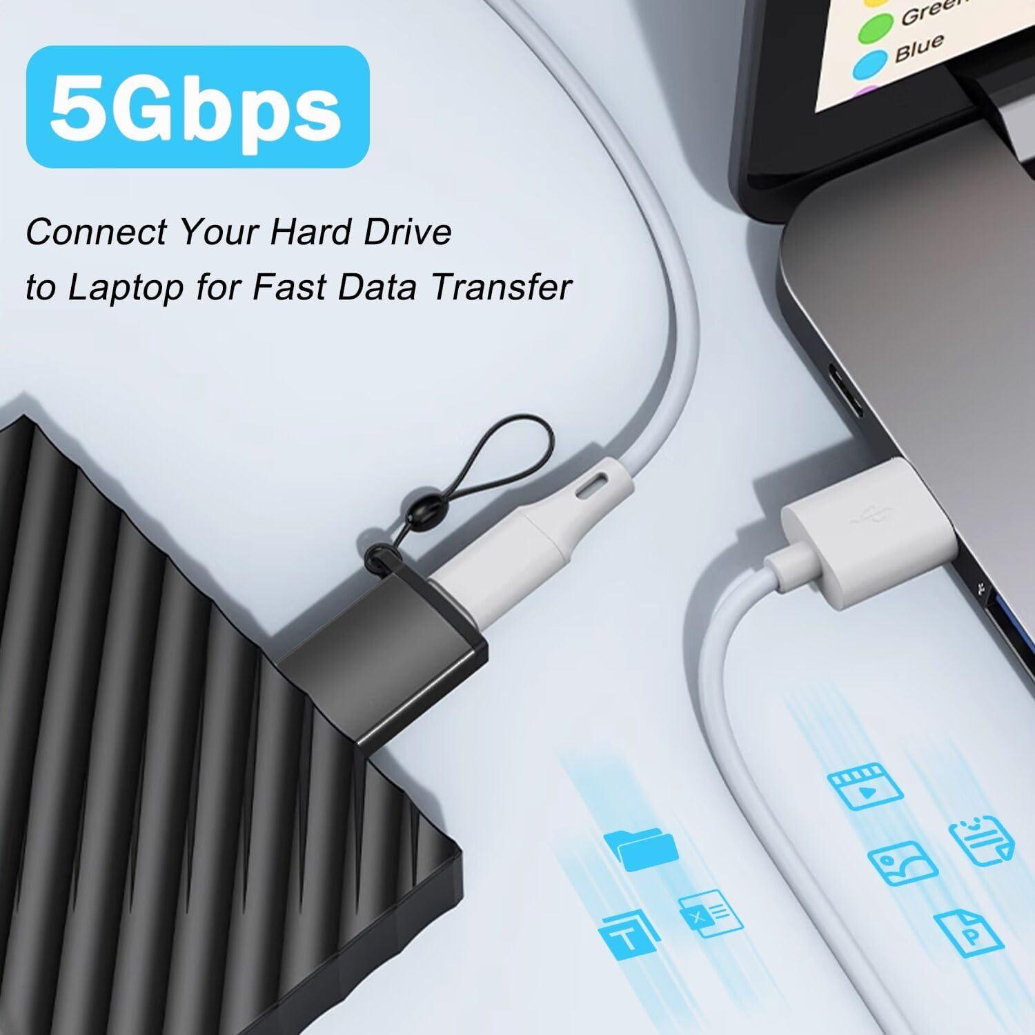 Adaptador USB C a Micro B Ukiism 5 Gbps Compatible HDD