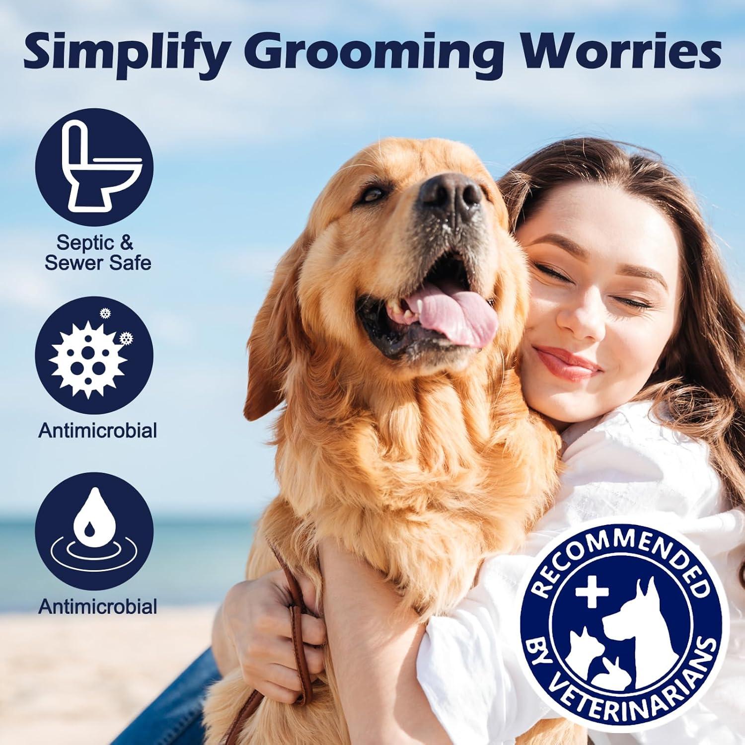 Guantes de Limpieza para Perros UNIPUP - 6 Unidades con Aroma a Coco