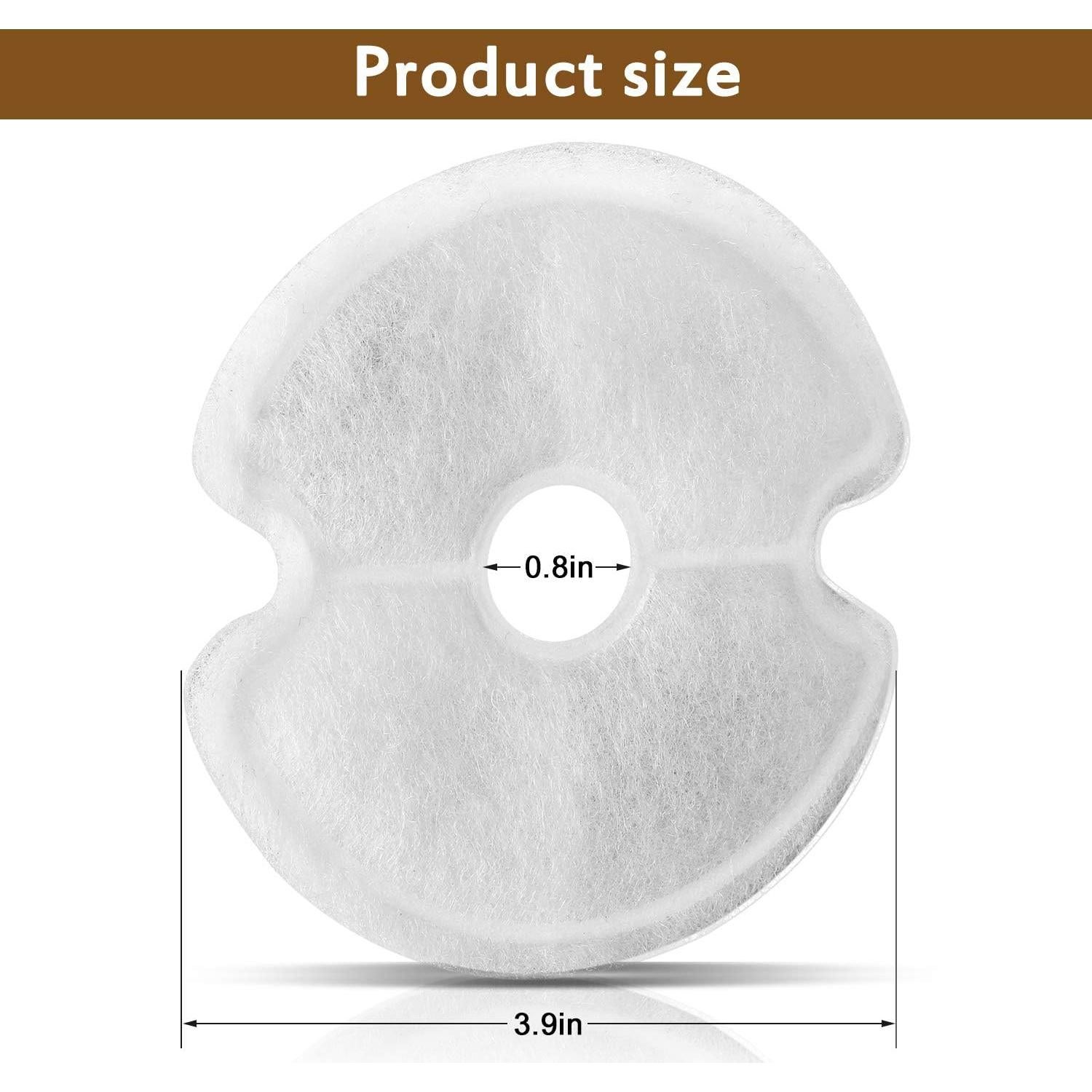 Filtros de Agua para Gatos Opeth - Paquete de 4 Filtros de Carbono