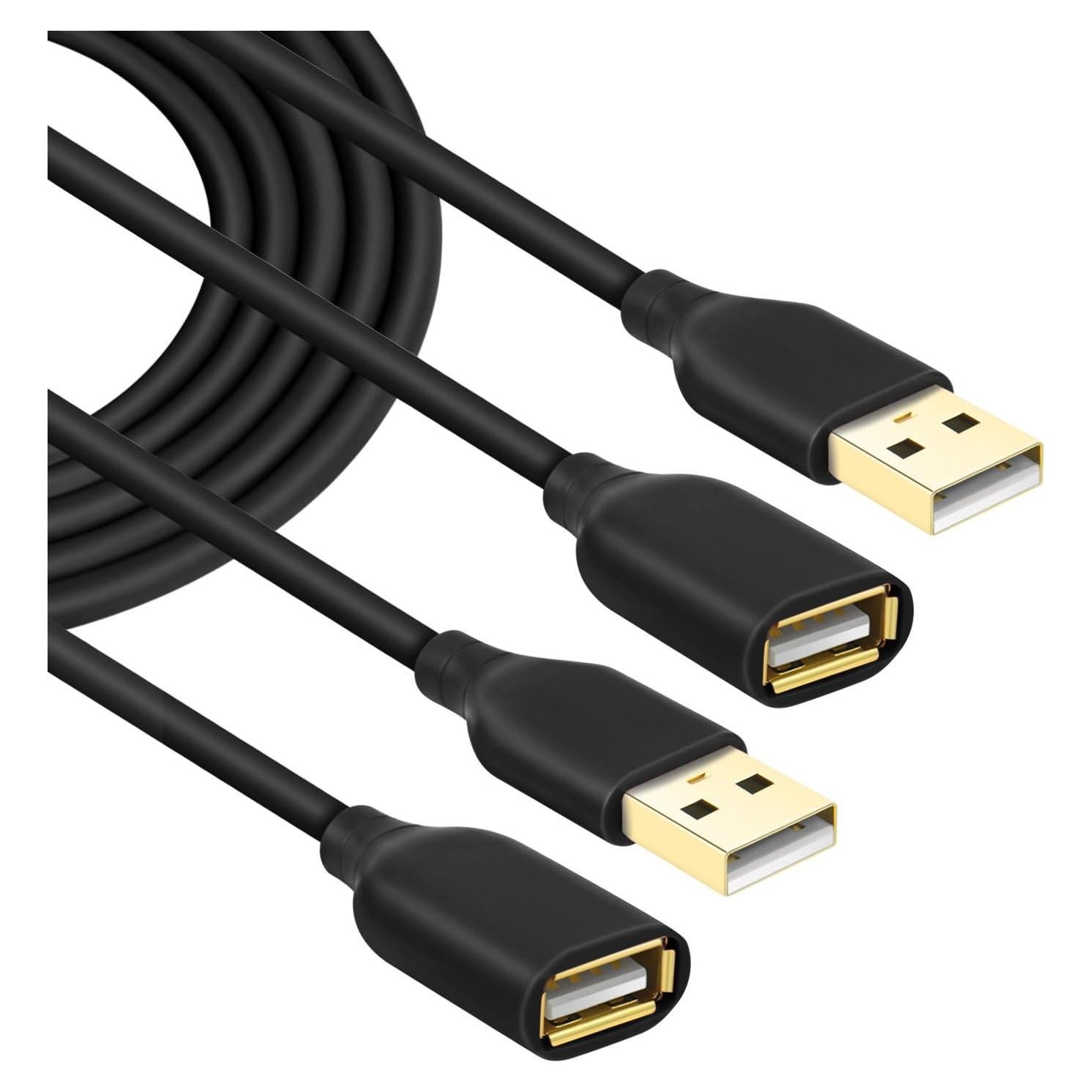 Cable de Extensión USB 3M Costyle Tipo A Macho a Hembra - Paquete de 2
