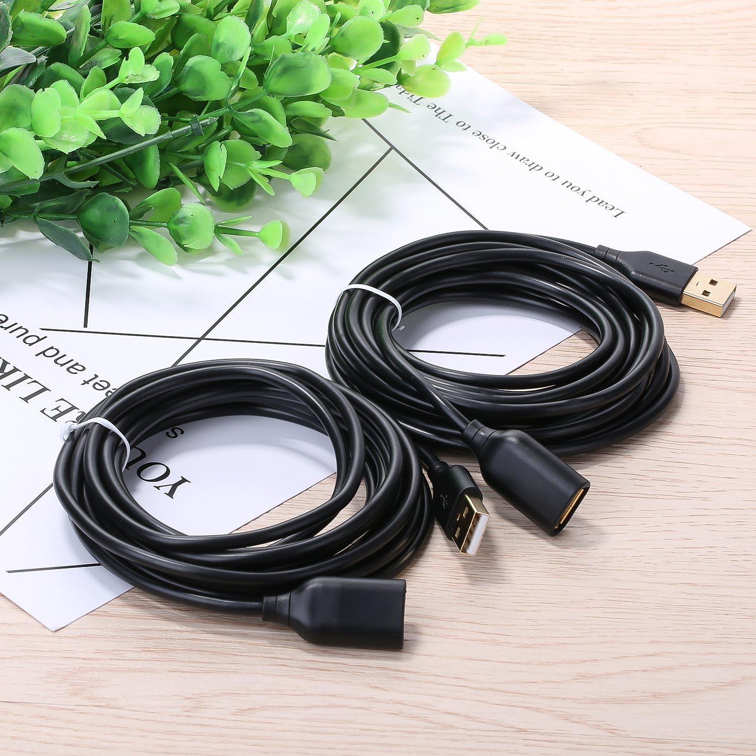 Cable de Extensión USB 3M Costyle Tipo A Macho a Hembra - Paquete de 2