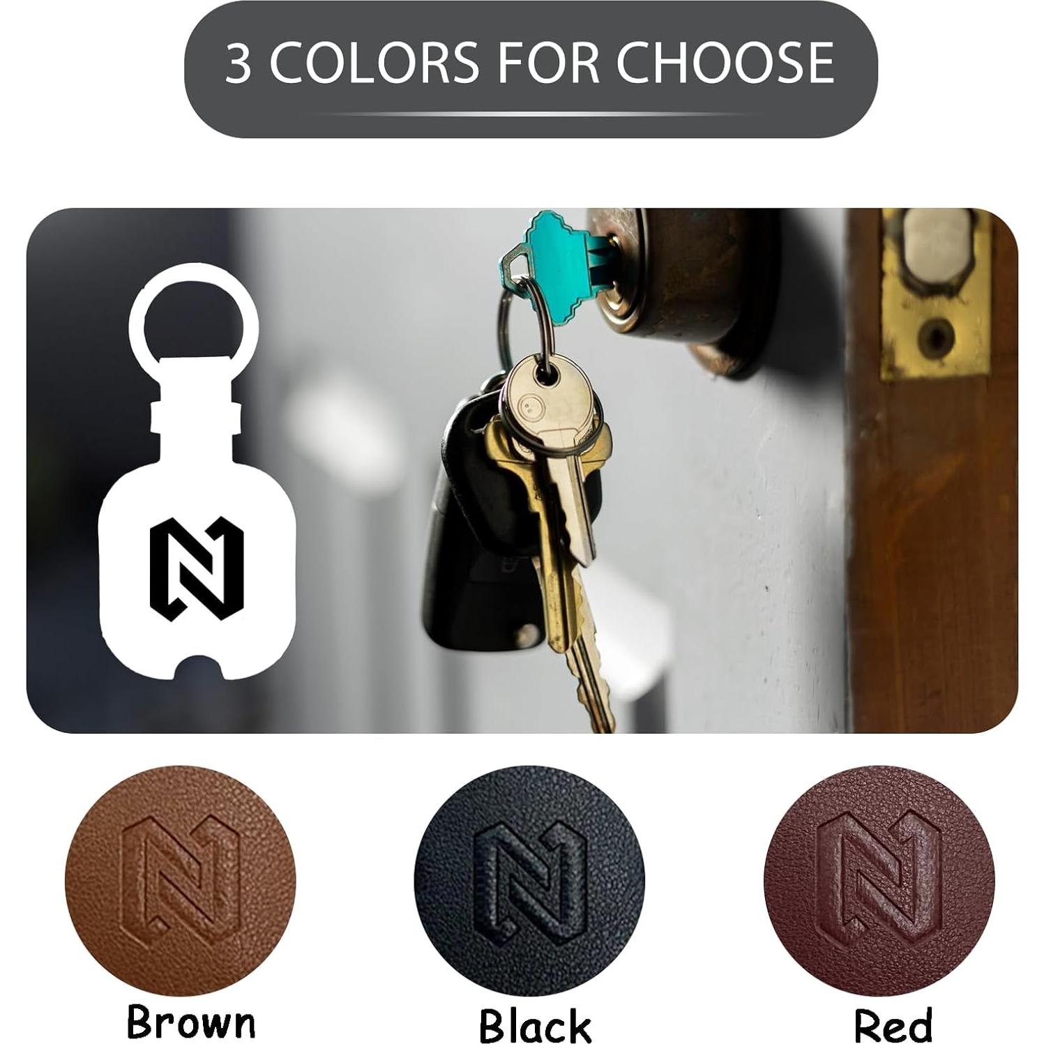 Funda de Llave de Coche de Cuero NAPHYLAIFA Vintage Negra