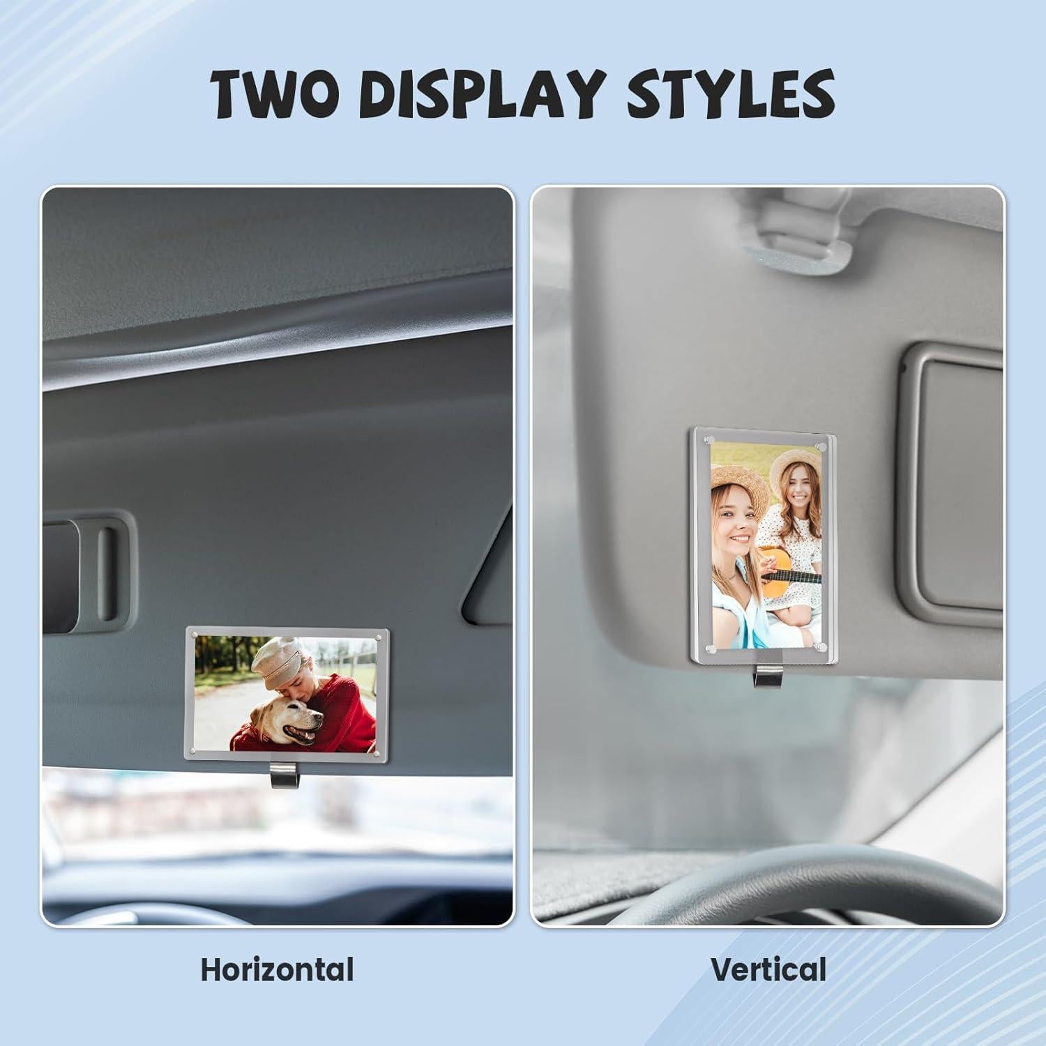 Soporte de Fotos Magnético Meorain para Visera de Coche 6.1x8.9cm