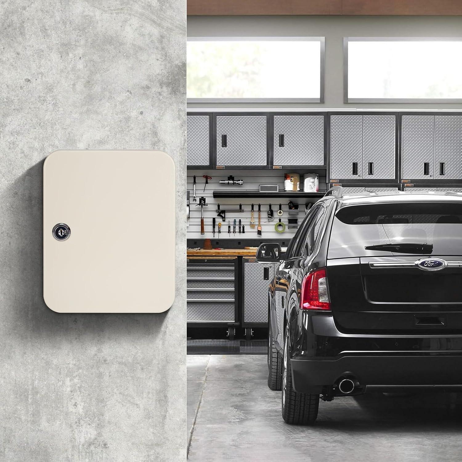 Gabinete de Llaves KYODOLED Beige con Cerradura para 20 Llaves