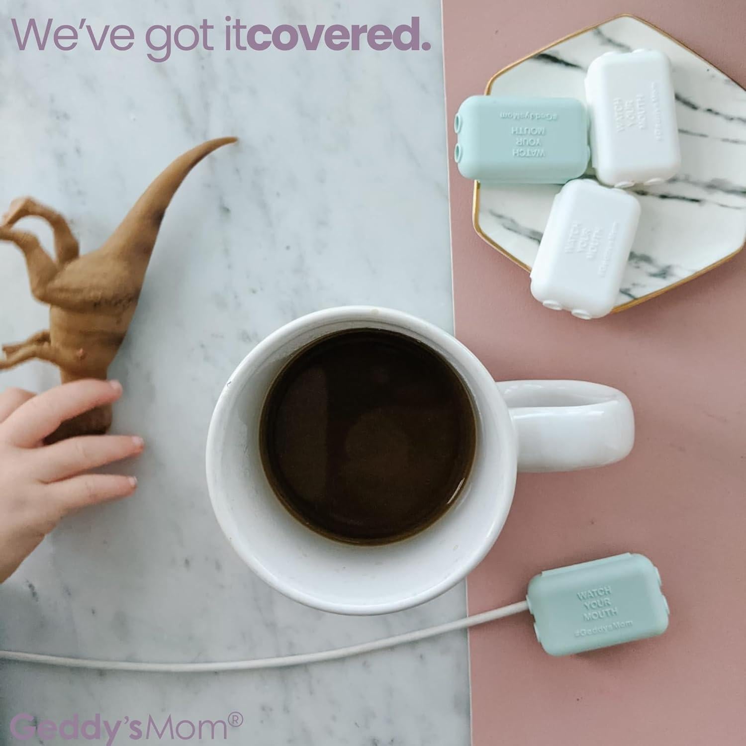 Tapa de Seguridad USB Geddy's Mom Aqua Polvoriento - 6 Unidades