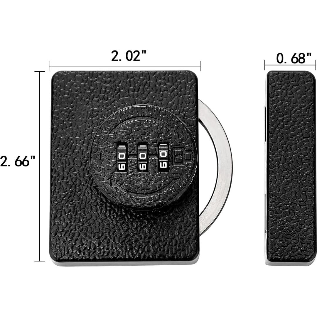 Cerradura de Gabinete INIRET Negra Sin Llave 3 Dígitos Antirrobo