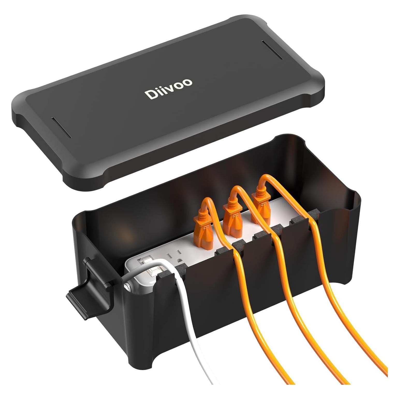 Caja Eléctrica Exterior Impermeable Diivoo Mediana Negra