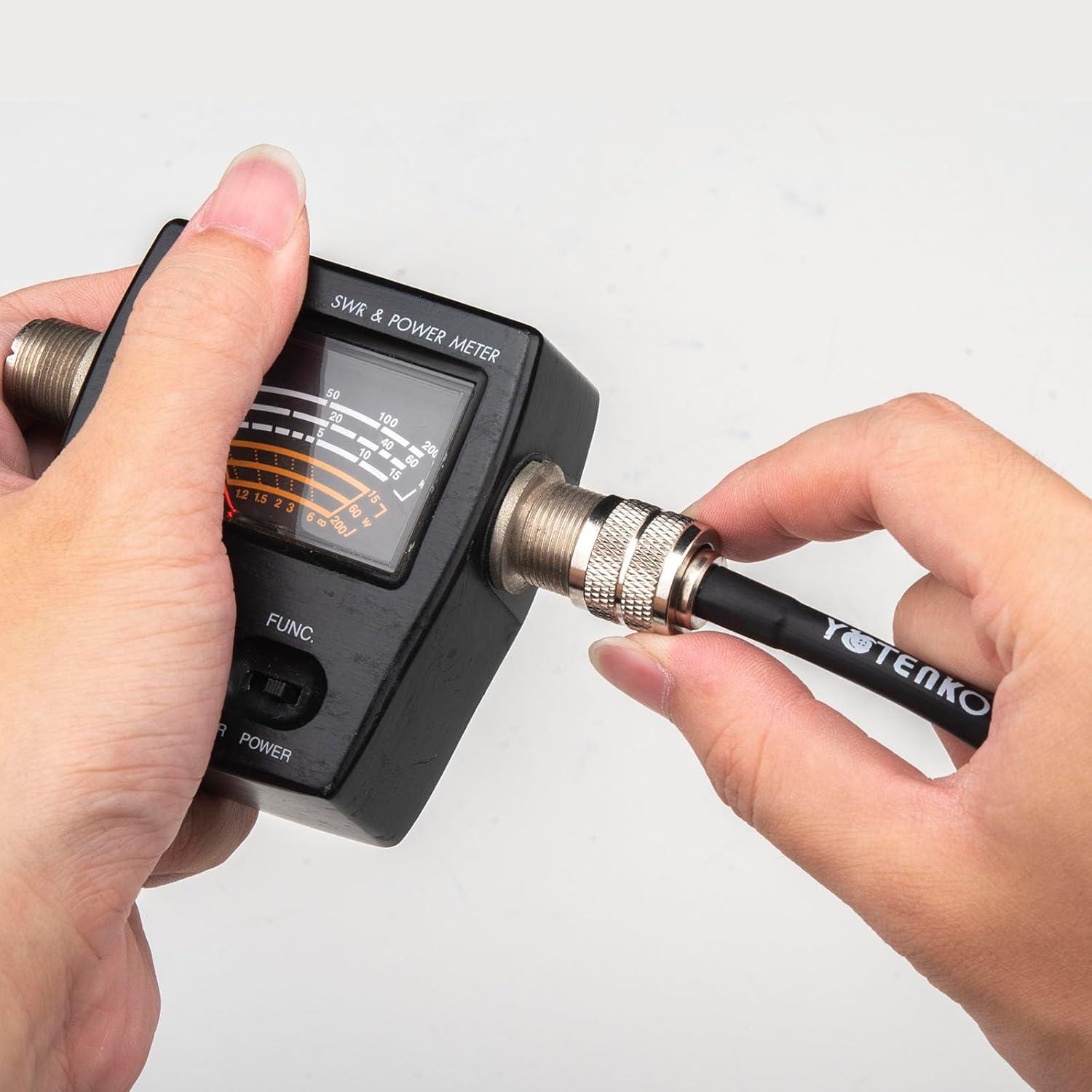 Cable Coaxial RG8X 1ft YovKiss - 3 Cables PL259 a SO239