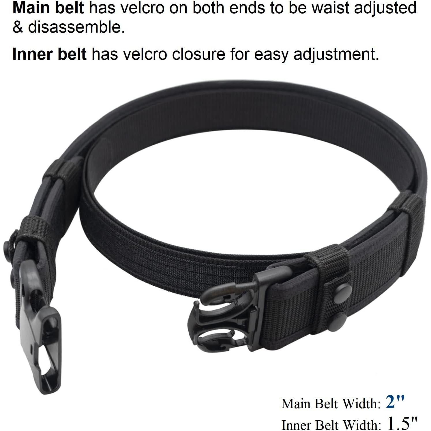 Kit Cinturón Táctico Dotacty 5.08 cm Nylon Ajustable