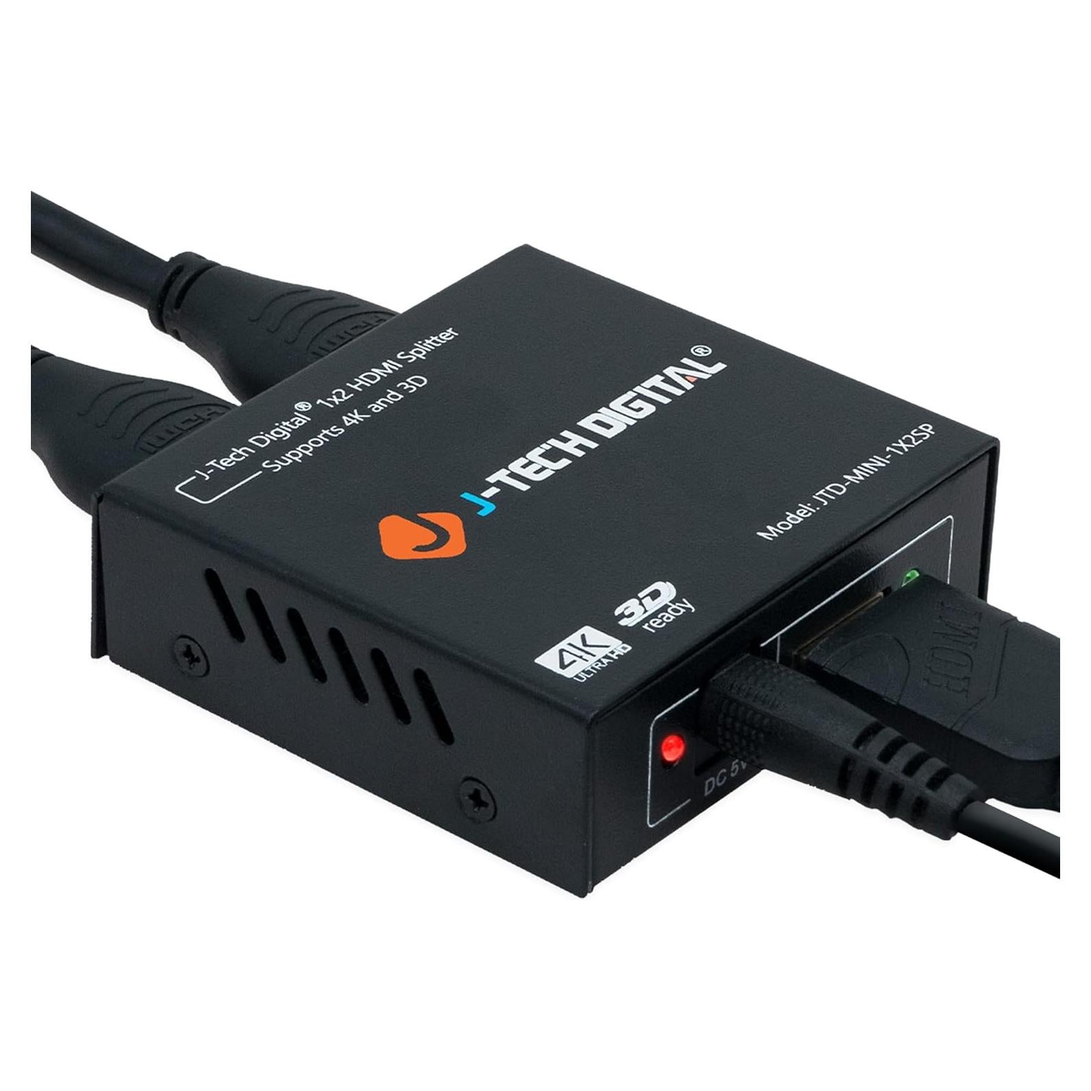 Divisor HDMI 4K J-Tech Digital JTD-MINI-1x2SP 1x2