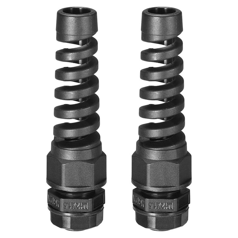 Conector M12 uxcell IP68 Nylon Impermeable para Cable 4.5-7.8mm