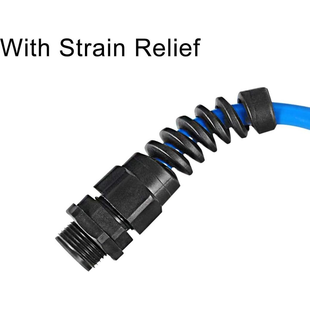 Conector M12 uxcell IP68 Nylon Impermeable para Cable 4.5-7.8mm