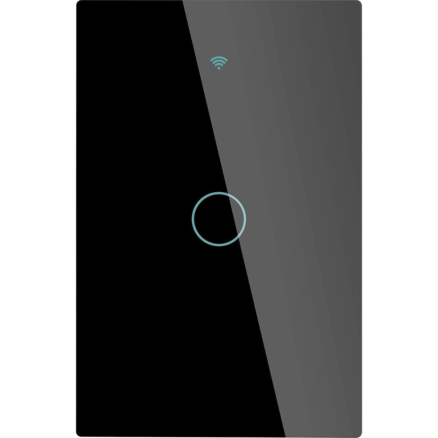 Interruptor de Luz Táctil Inteligente MOES ZigBee 1 Gang Negro