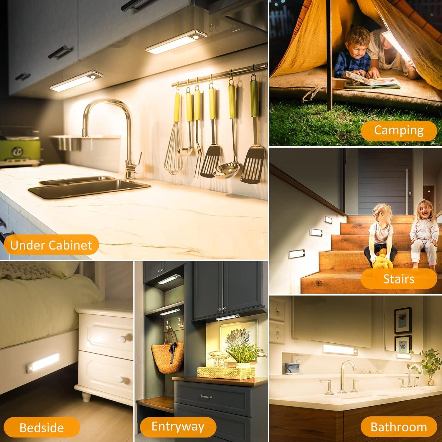 Luces LED de Sensor de Movimiento YLXS 30 LEDs Recargables 20cm