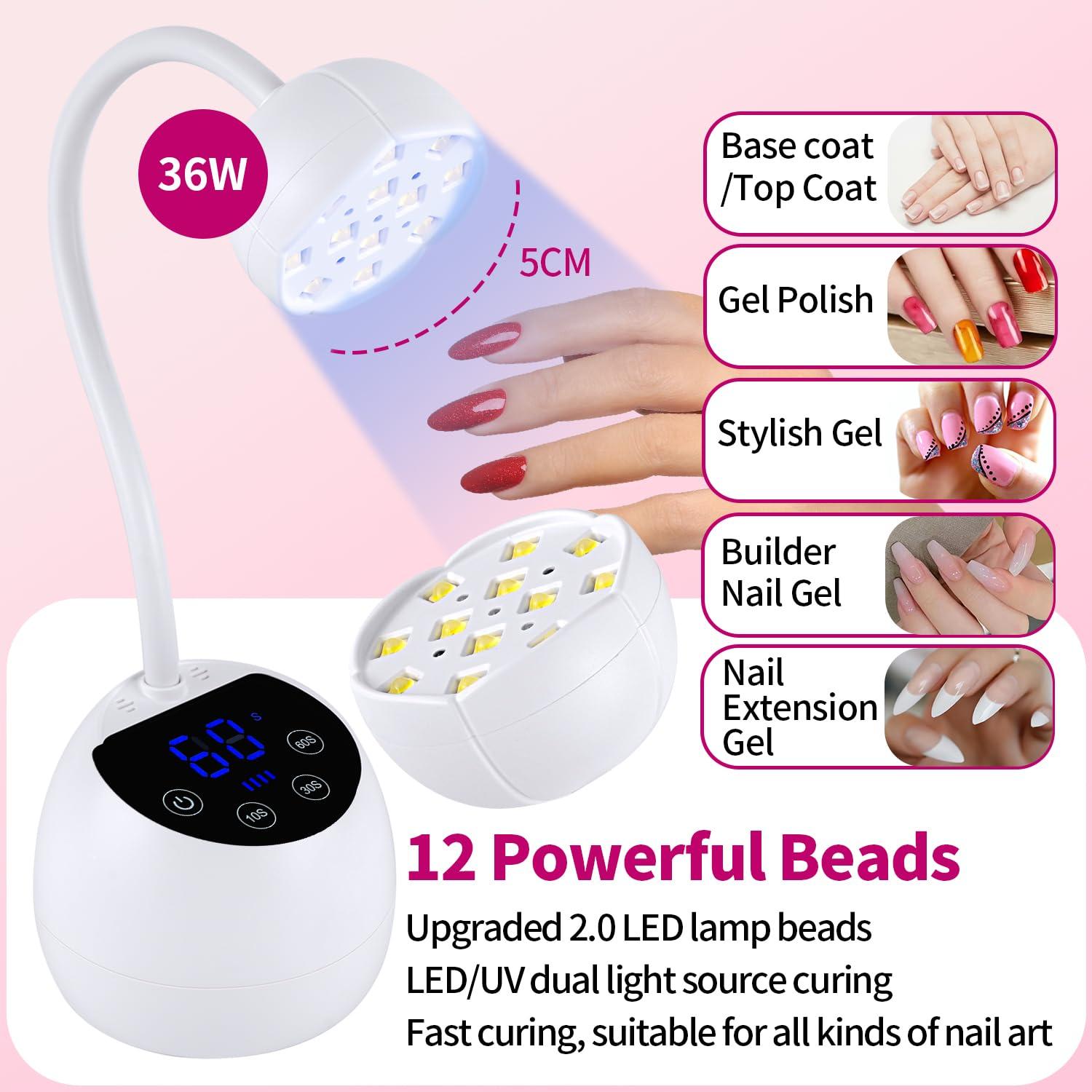 Lámpara UV para Uñas Kikugu M2 36W Inalámbrica con Temporizador