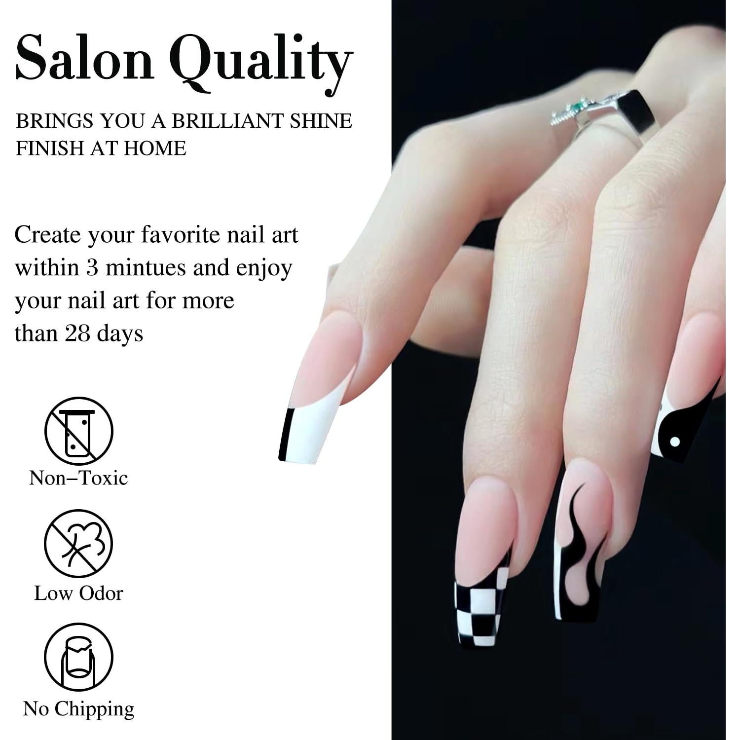 Conjunto de Esmalte de Uñas UV Gel Ritmo Doble 15ml 2 Pcs