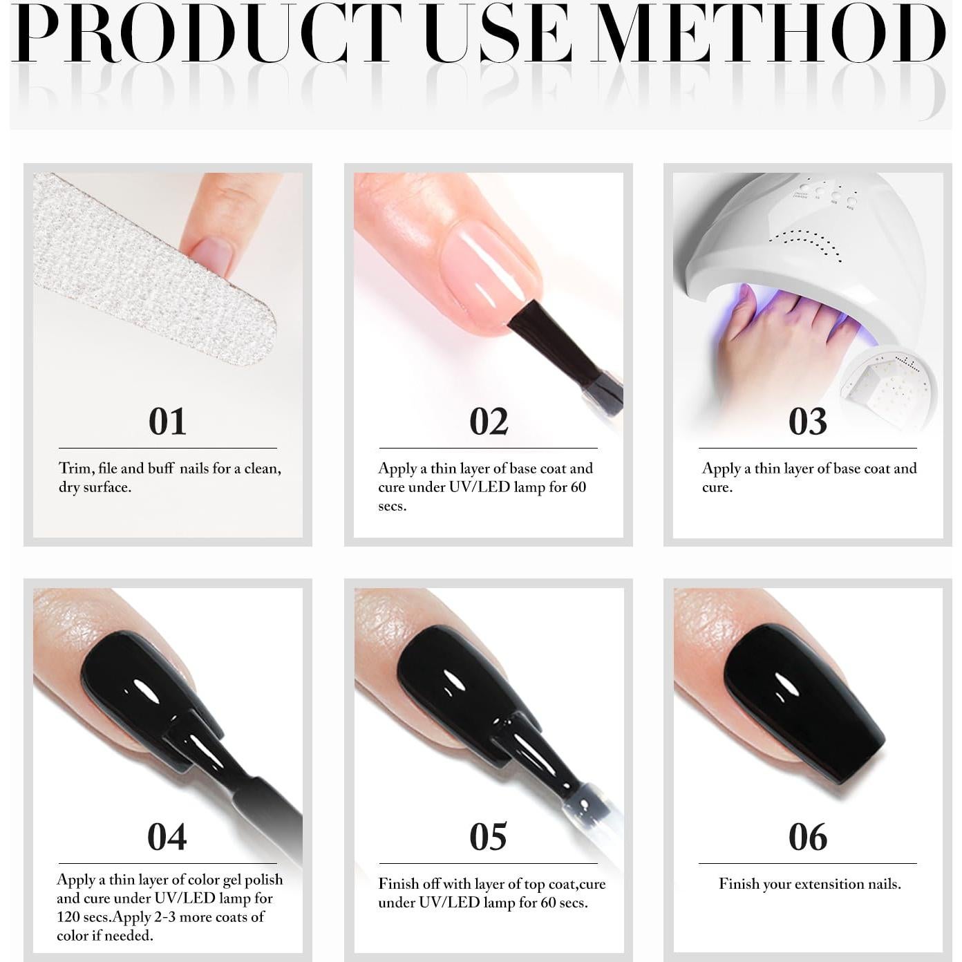 Conjunto de Esmalte de Uñas UV Gel Ritmo Doble 15ml 2 Pcs