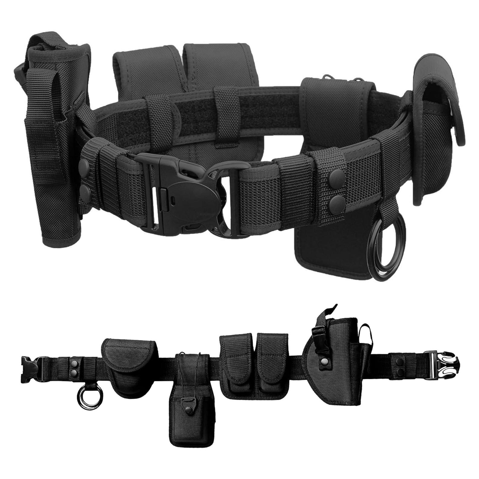 Cinturón Táctico Utilitario Rig Policía 5 Bolsas Ajustable