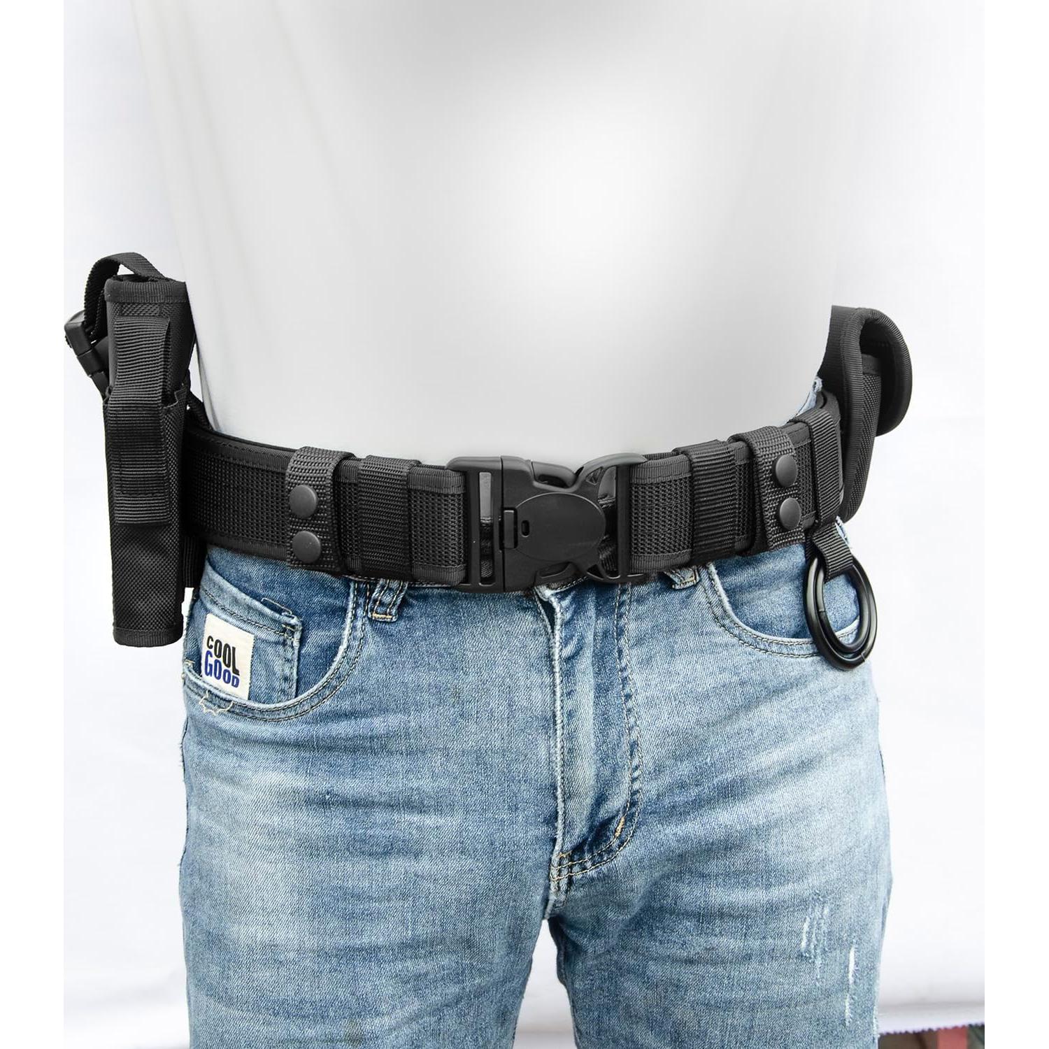 Cinturón Táctico Utilitario Rig Policía 5 Bolsas Ajustable