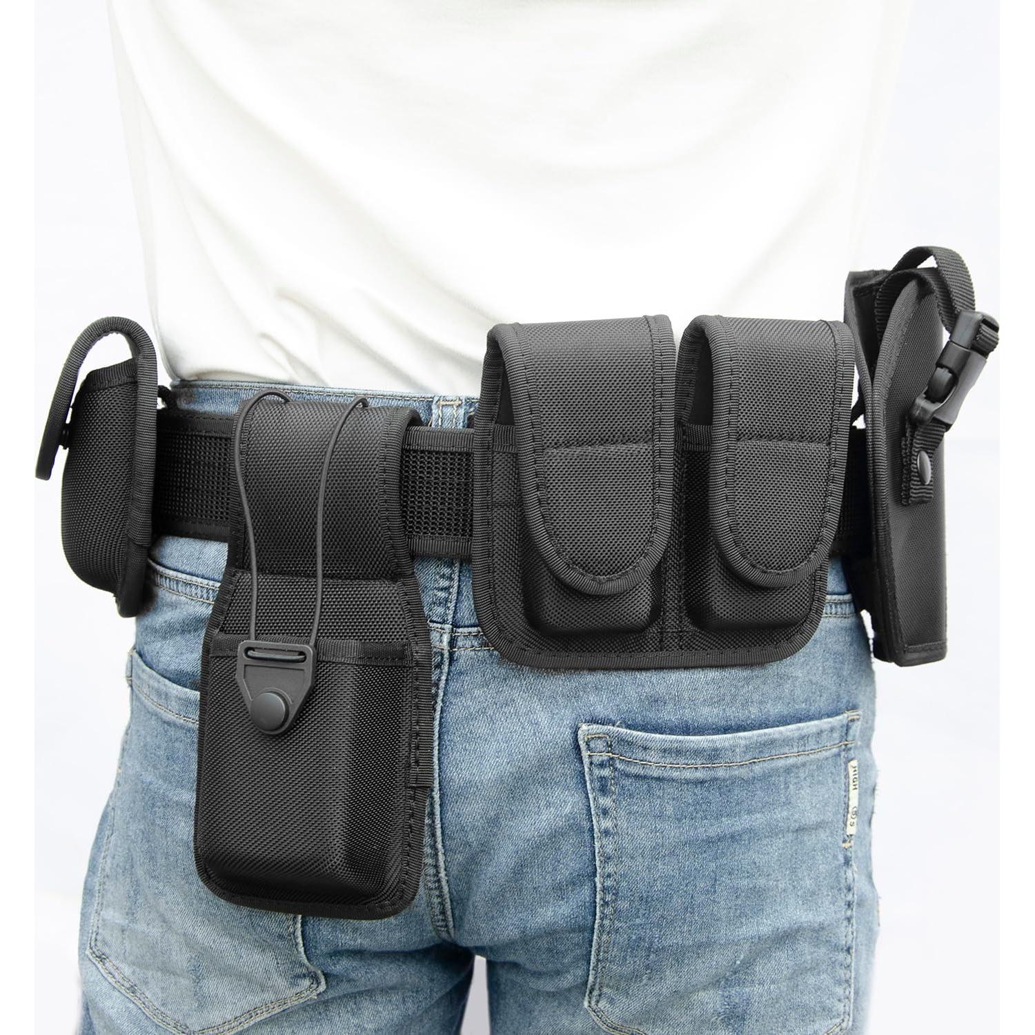 Cinturón Táctico Utilitario Rig Policía 5 Bolsas Ajustable