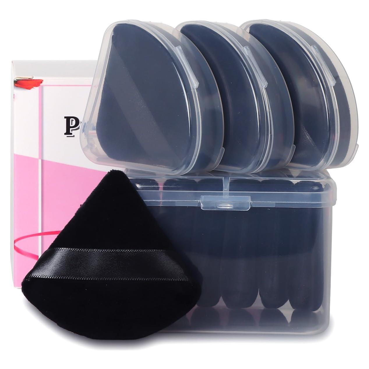 Esponjas Triangulares de Maquillaje Ocim - 10 Pcs, Negro