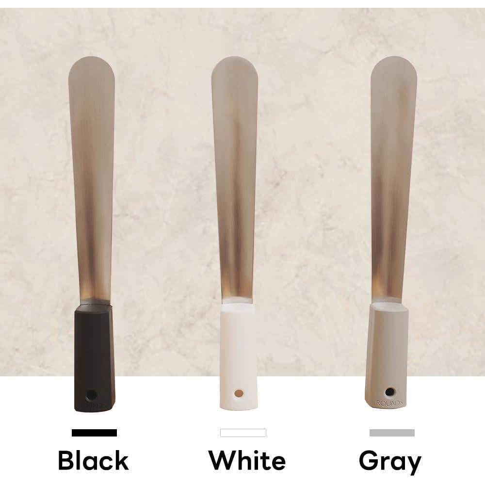 Calzador de Silicona y Acero Inoxidable Negro