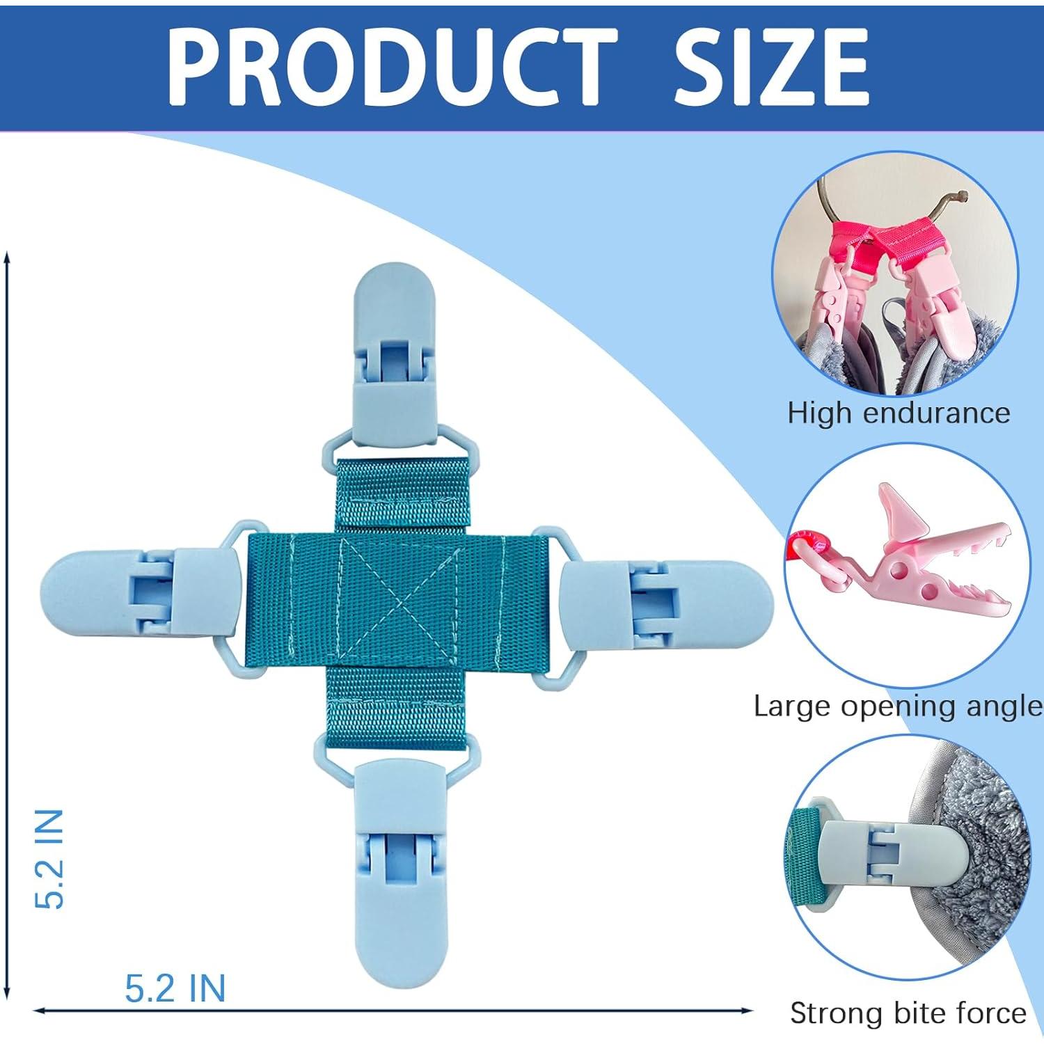 Paquete de 2 Clips para Sábanas Josuyofo - Reduce Enredos y Arrugas