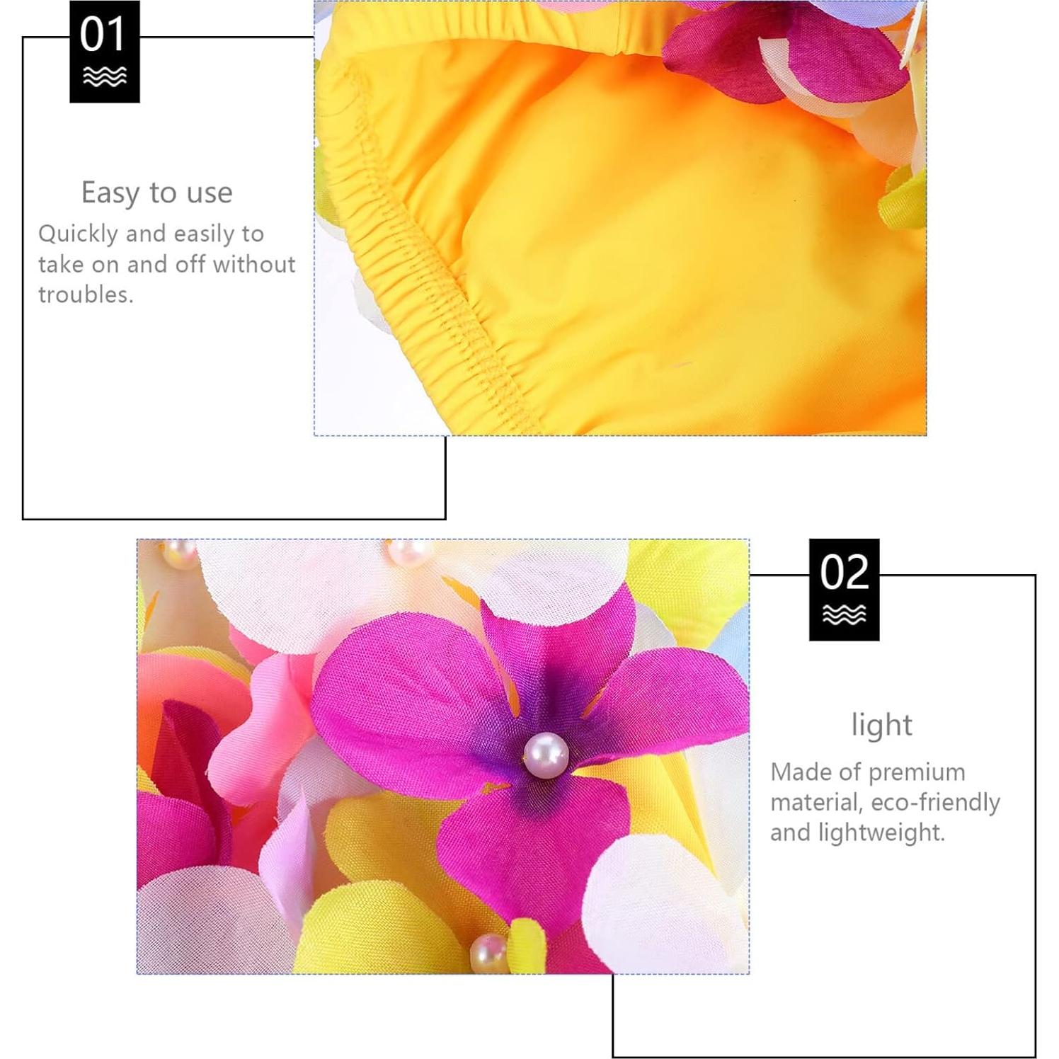 Gorro de natación IMIKEYA floral para mujeres - Nylon 20x18cm