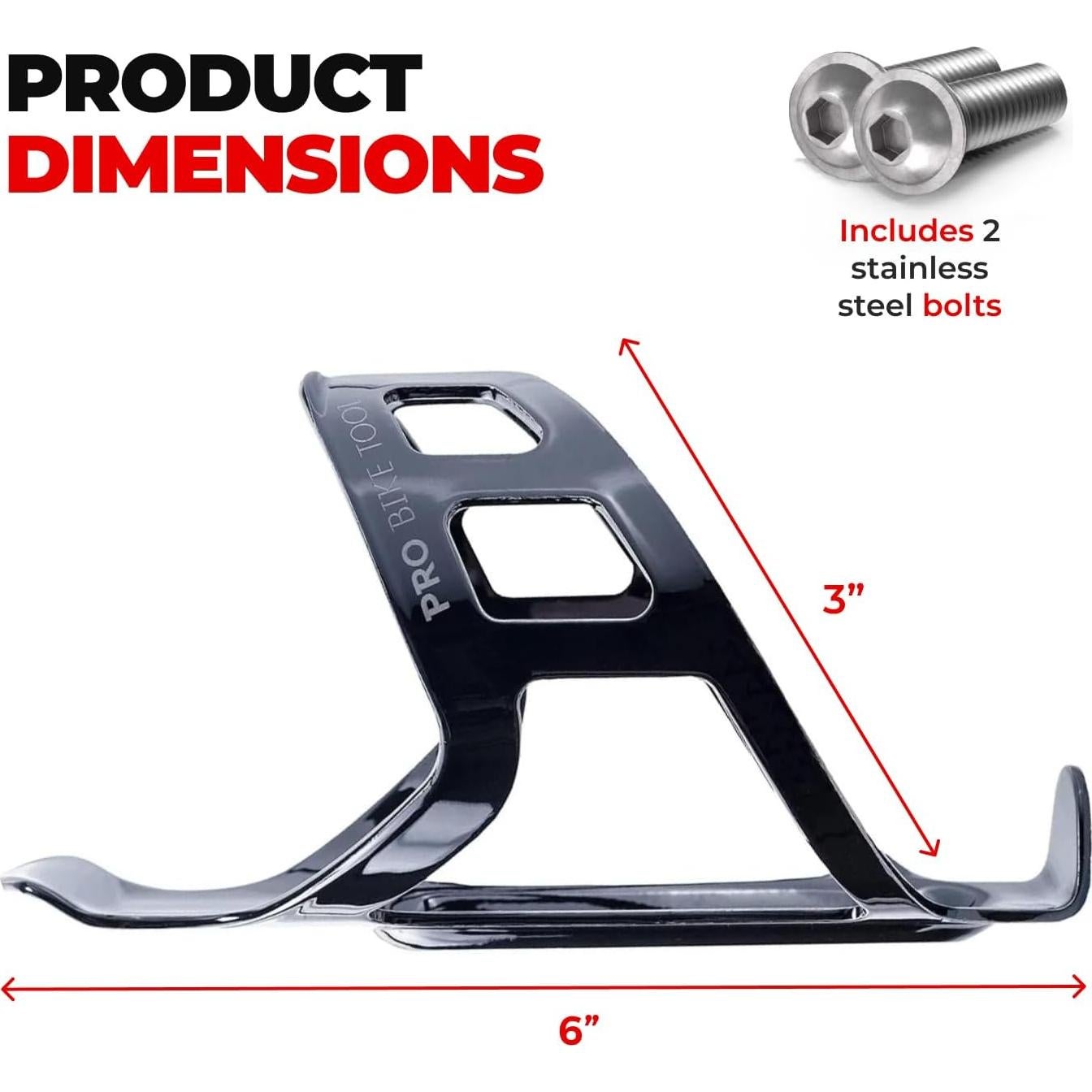 Soporte para Botella de Agua PRO BIKE TOOL, Aluminio Negro