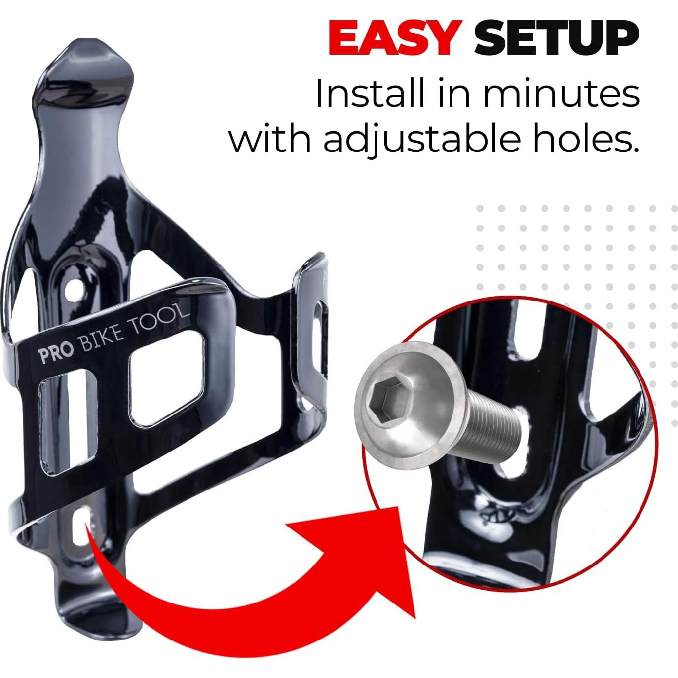 Soporte para Botella de Agua PRO BIKE TOOL, Aluminio Negro