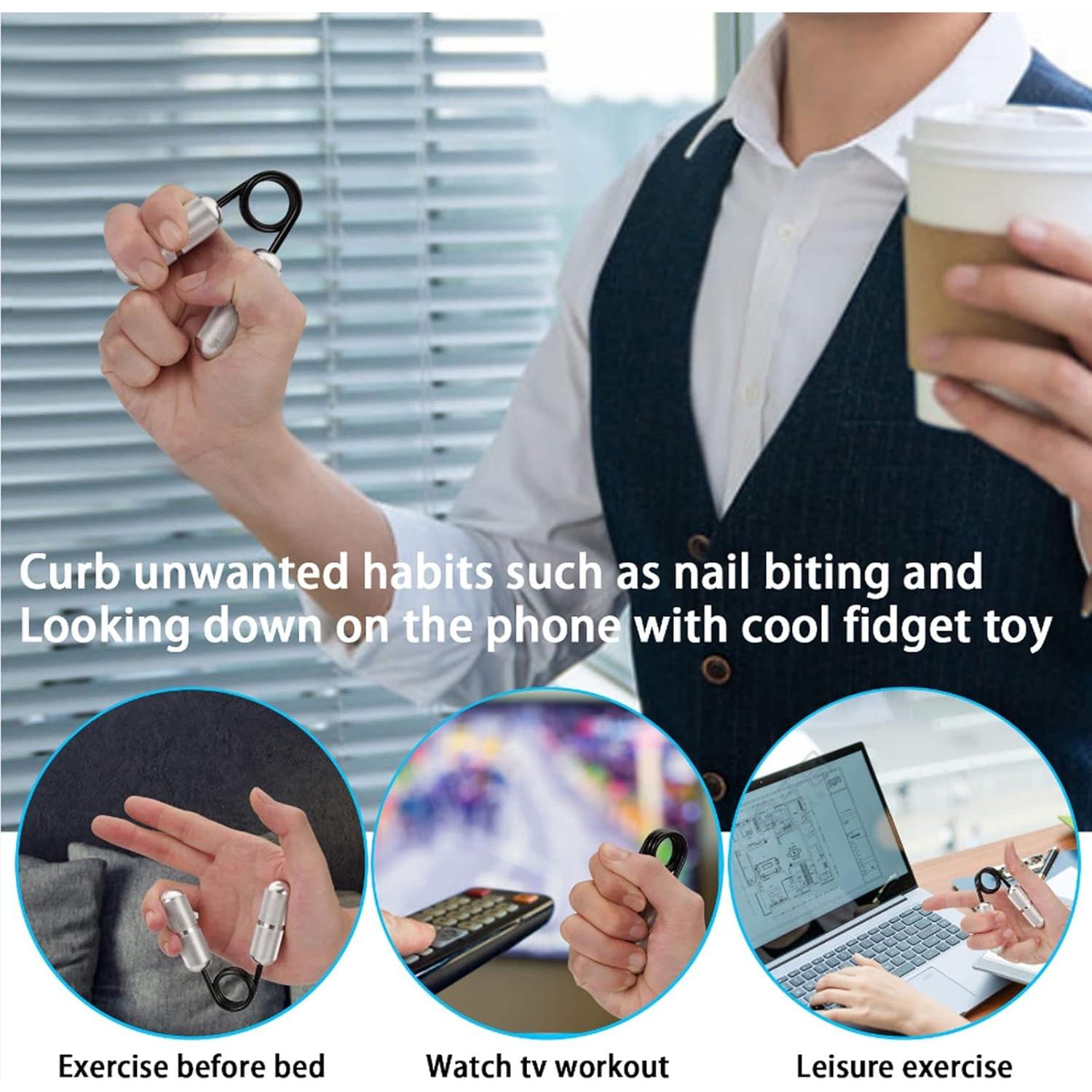 Fortalecedor de Mano Antiestrés CHEETOP CT-WL, 2 Piezas