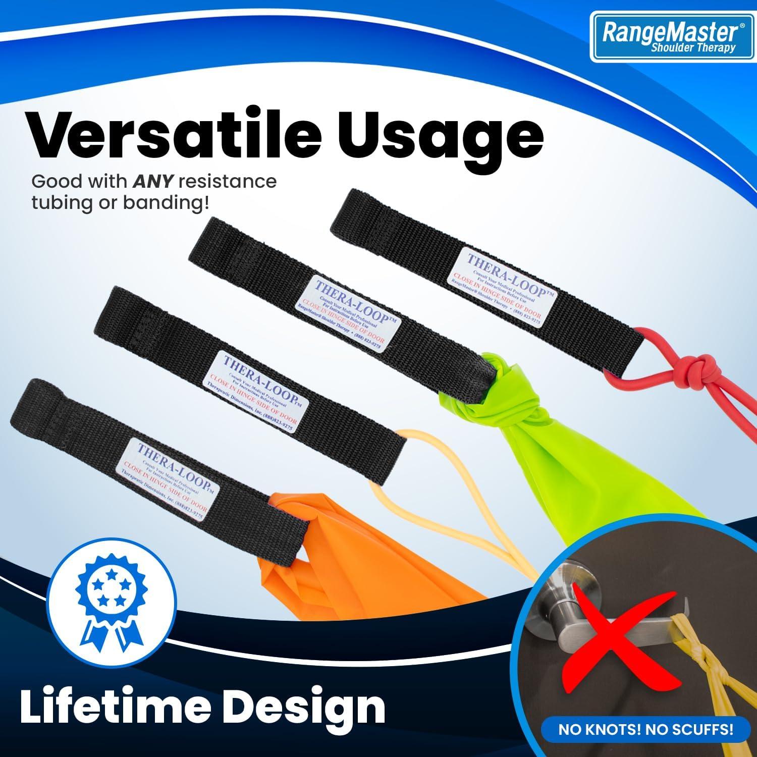 Anclajes de Puerta RangeMaster TheraLoop Antideslizante - Paquete de 2