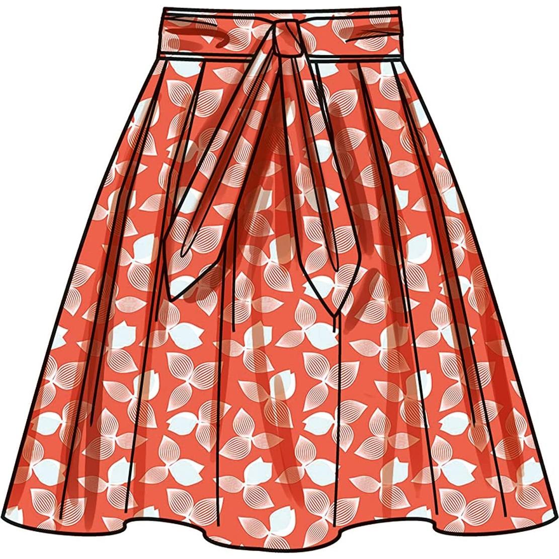 Kit de Patrones de Costura de Faldas Plisadas Simplicity Tallas 4-12