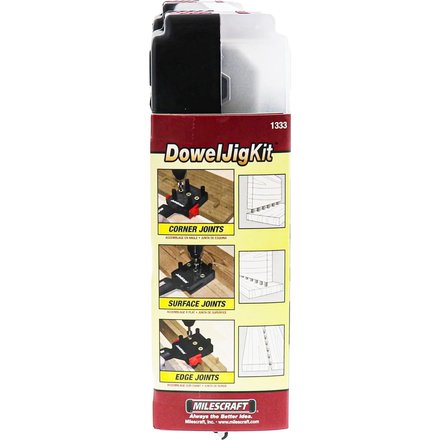 Kit Plantilla de Espigas Milescraft 1333 con Brocas y Pegamento