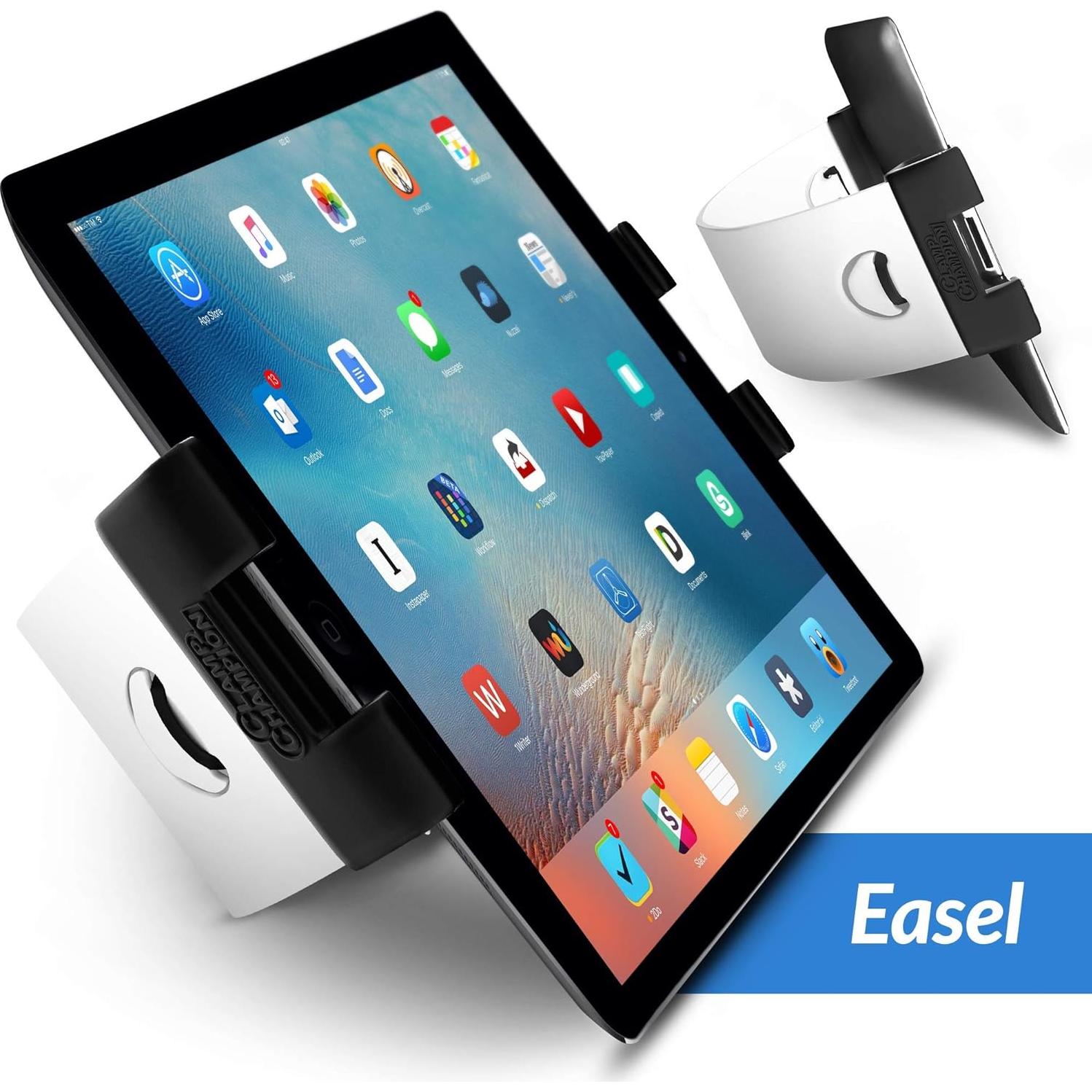 Soporte Universal para Tabletas y Celulares Clamp Champion - Negro