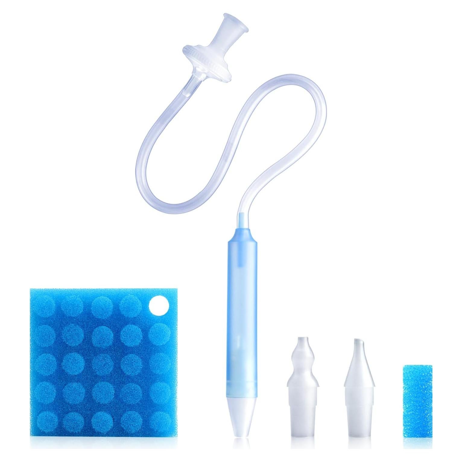 Aspirador Nasal para Bebés RDUNF con 25 Filtros y Pinzas