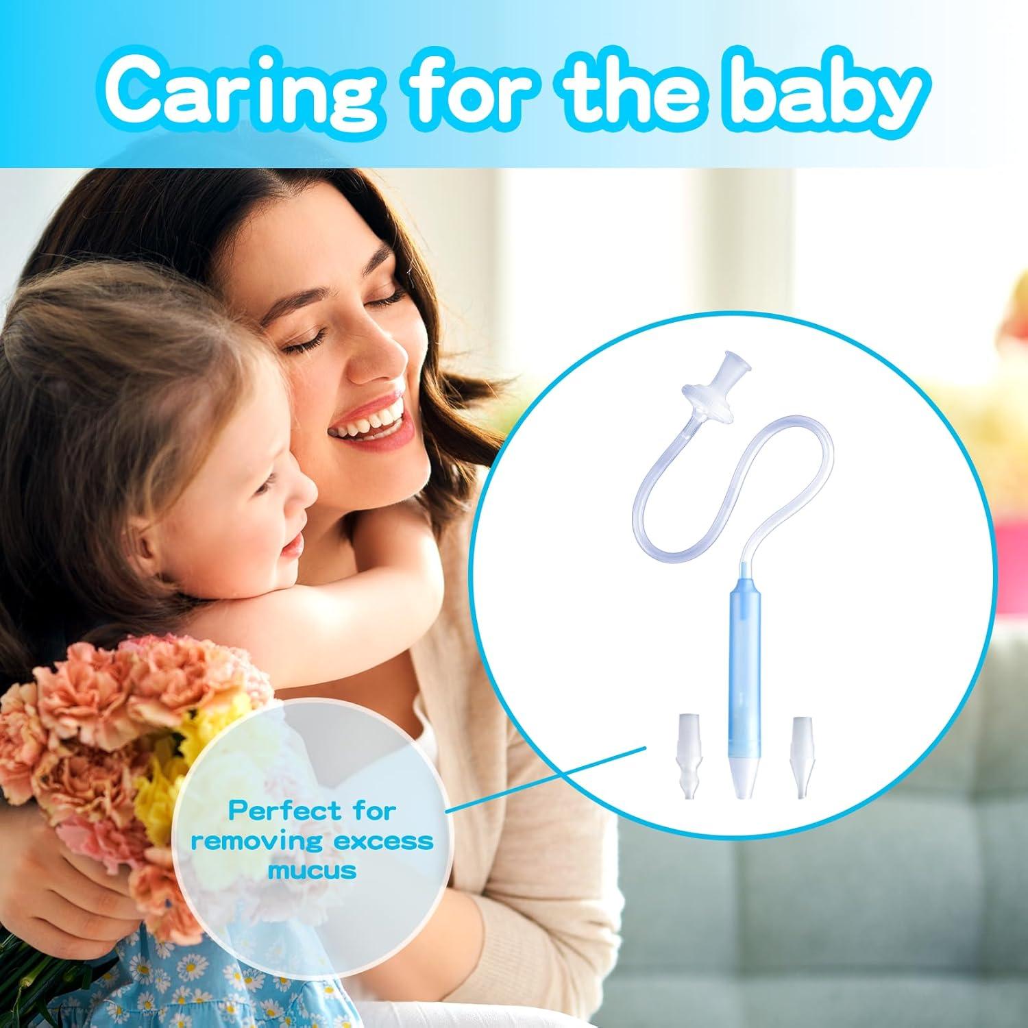 Aspirador Nasal para Bebés RDUNF con 25 Filtros y Pinzas