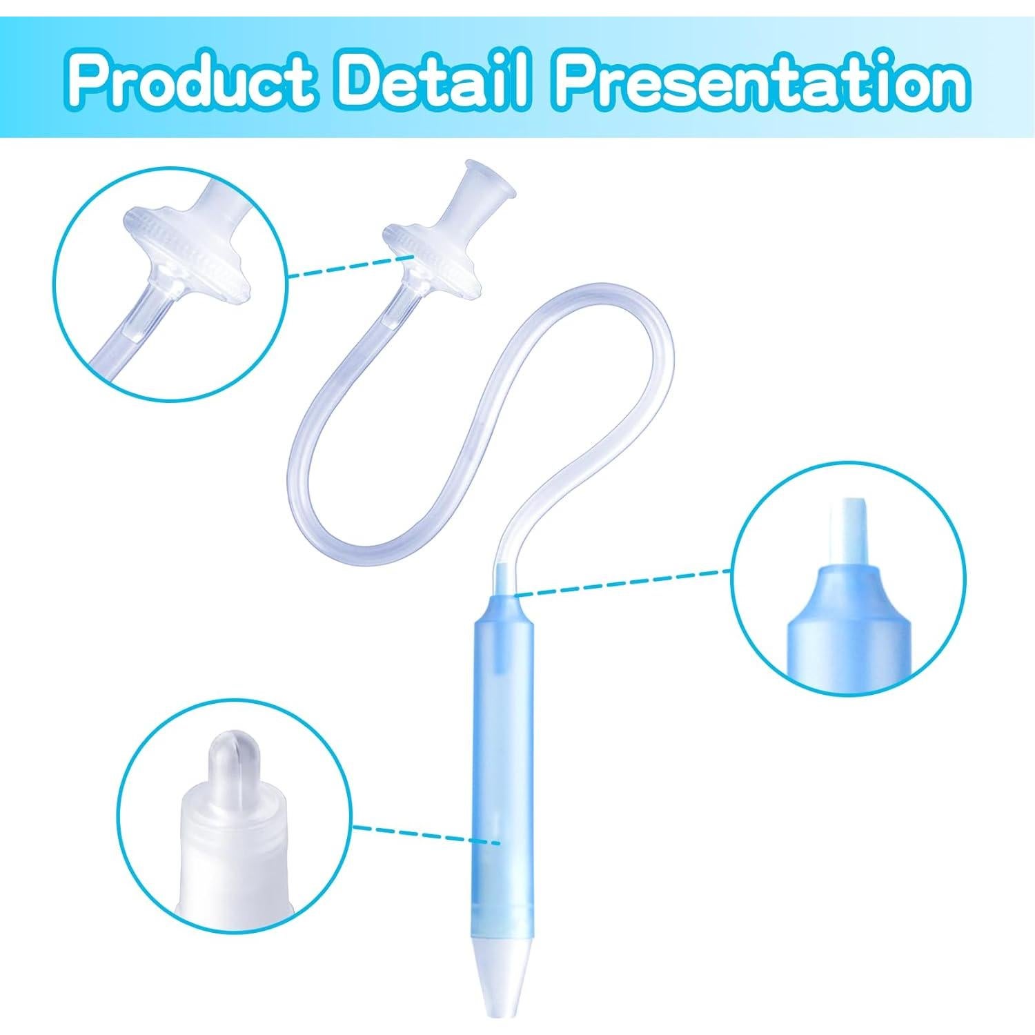 Aspirador Nasal para Bebés RDUNF con 25 Filtros y Pinzas