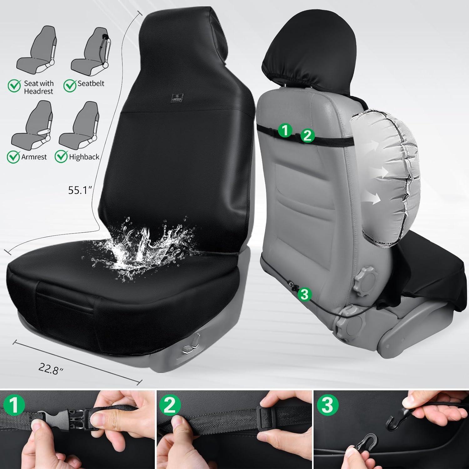 Funda de Asiento de Coche CAR PASS Impermeable Doble Cara