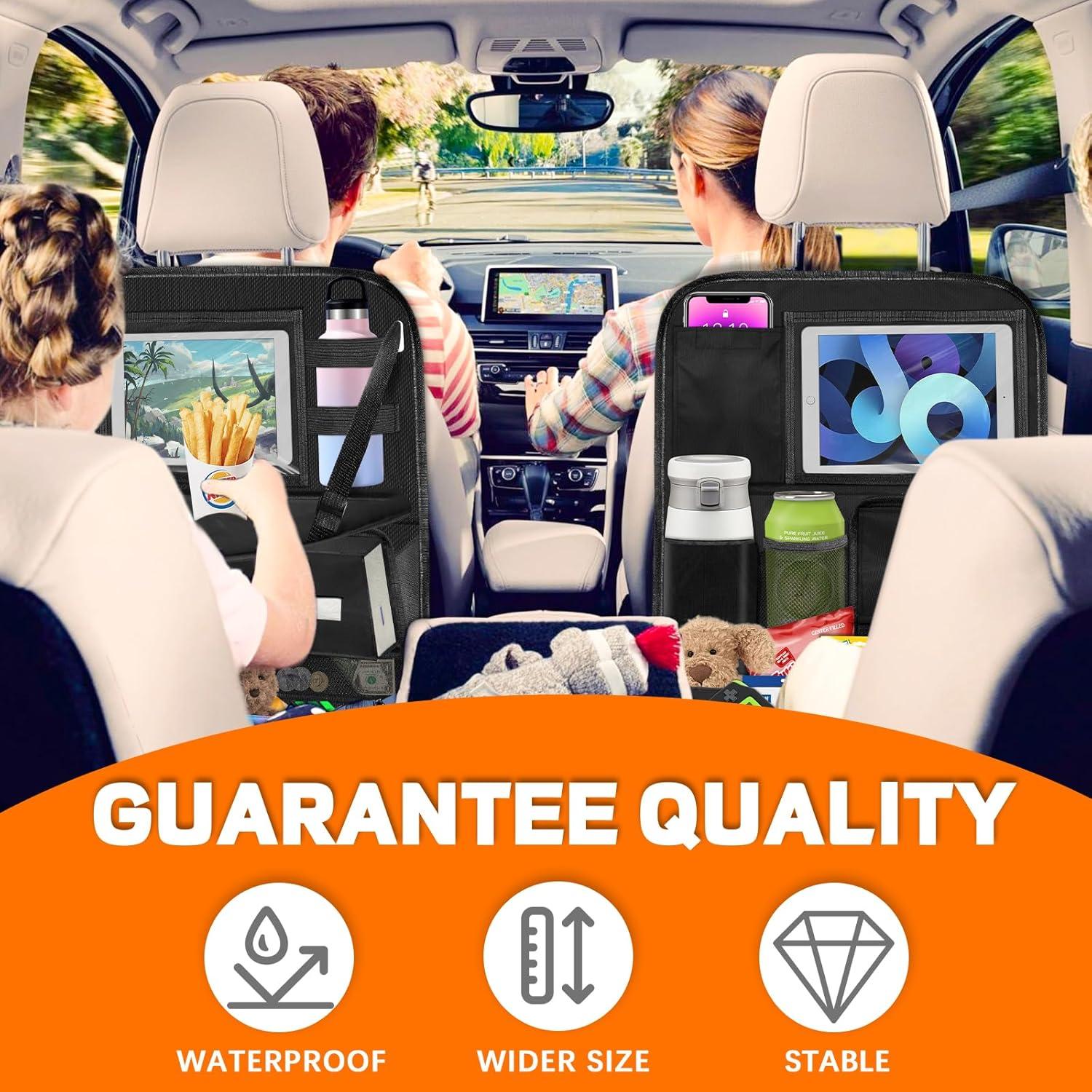 Organizador de Asiento Trasero DUWAI con Bandeja y 12 Bolsillos